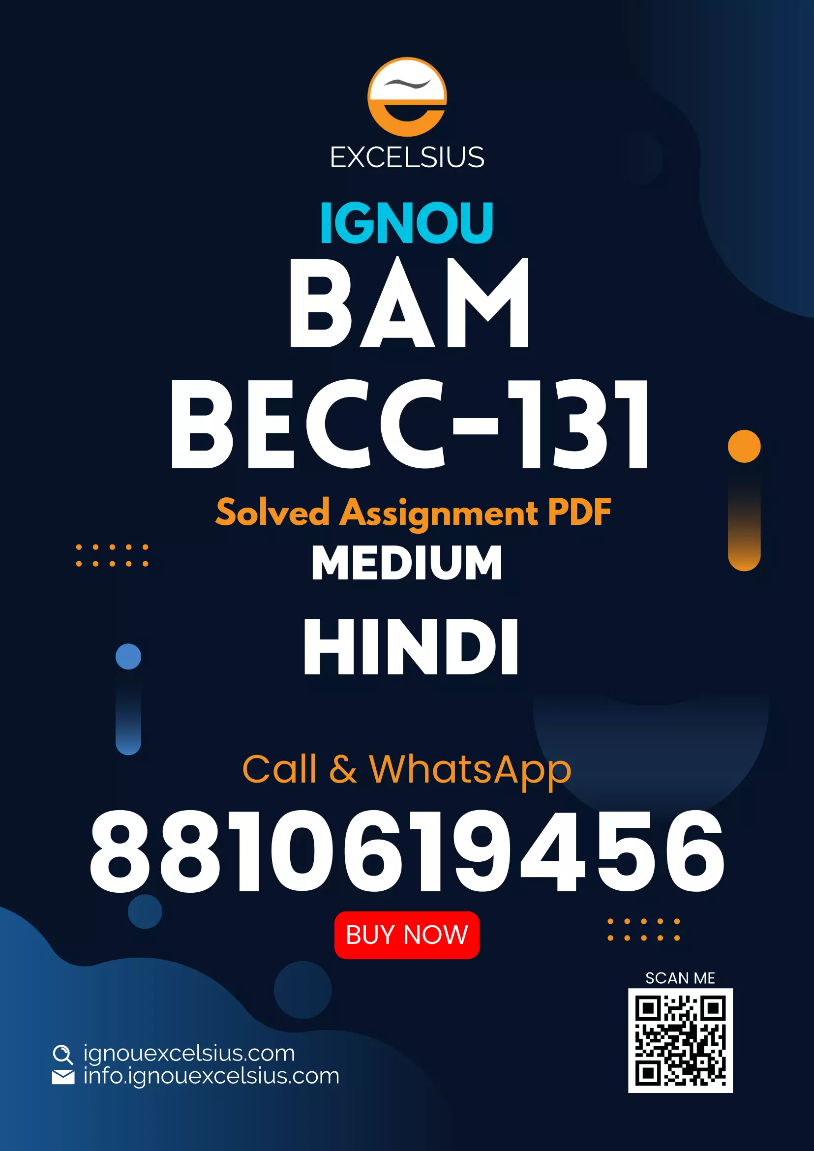 IGNOU BECC-131 (BAM) - Principles of Microeconomics-I Latest Solved Assignment-January 2024 - July 2024