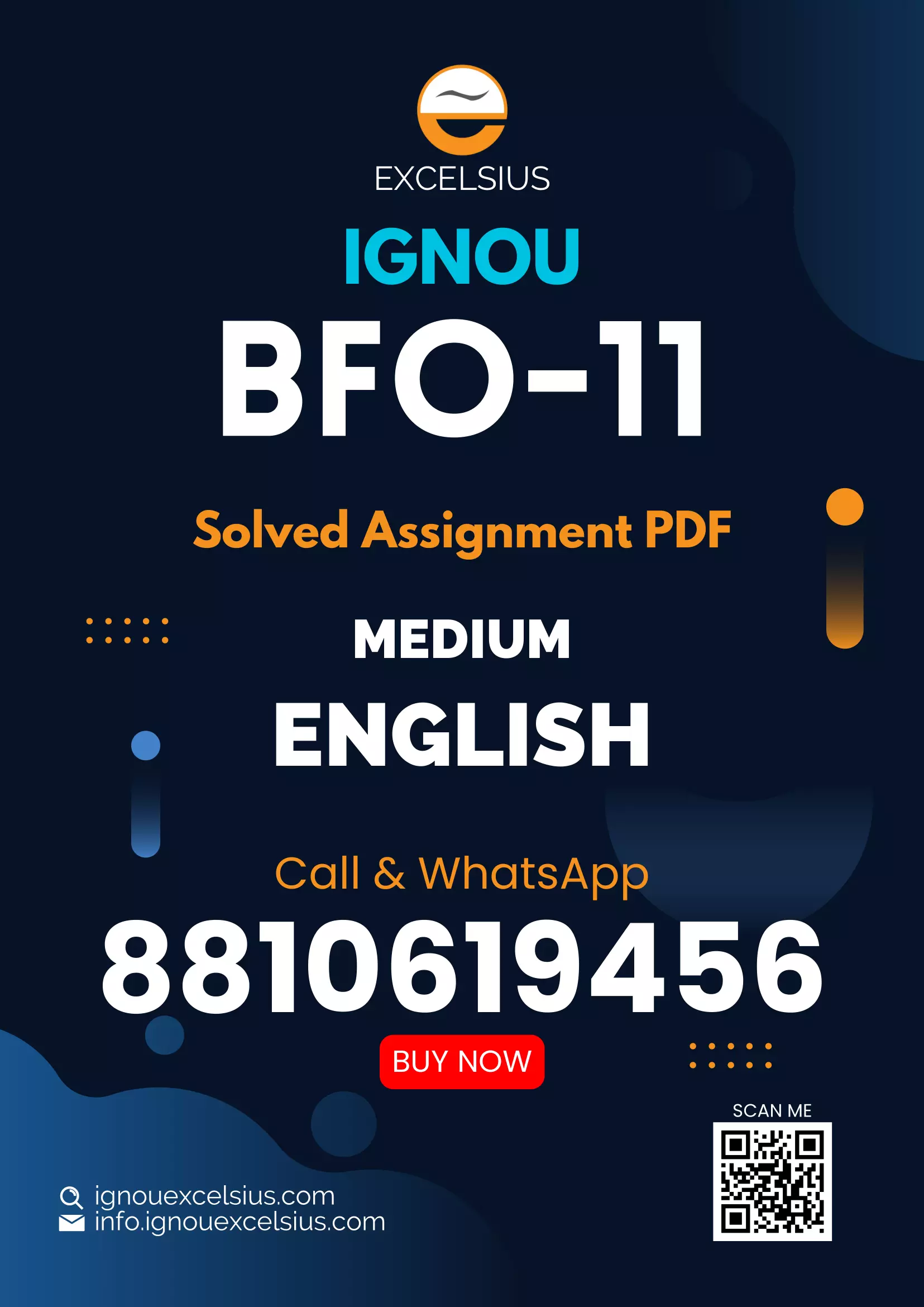 IGNOU BFO-11 - Managing Facilities-I (Catering Facilities) Latest Solved Assignment-July 2023 - January 2024