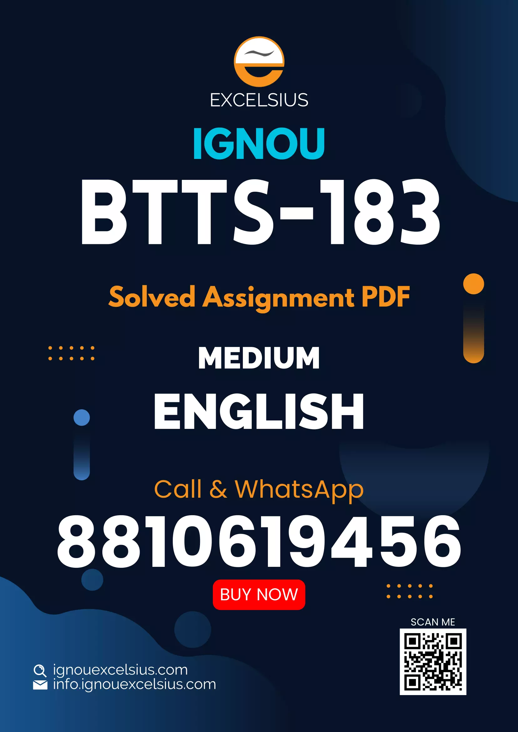 IGNOU BTTS-183 - An Introduction to Machine Translation, Latest Solved Assignment-July 2023 - January 2024