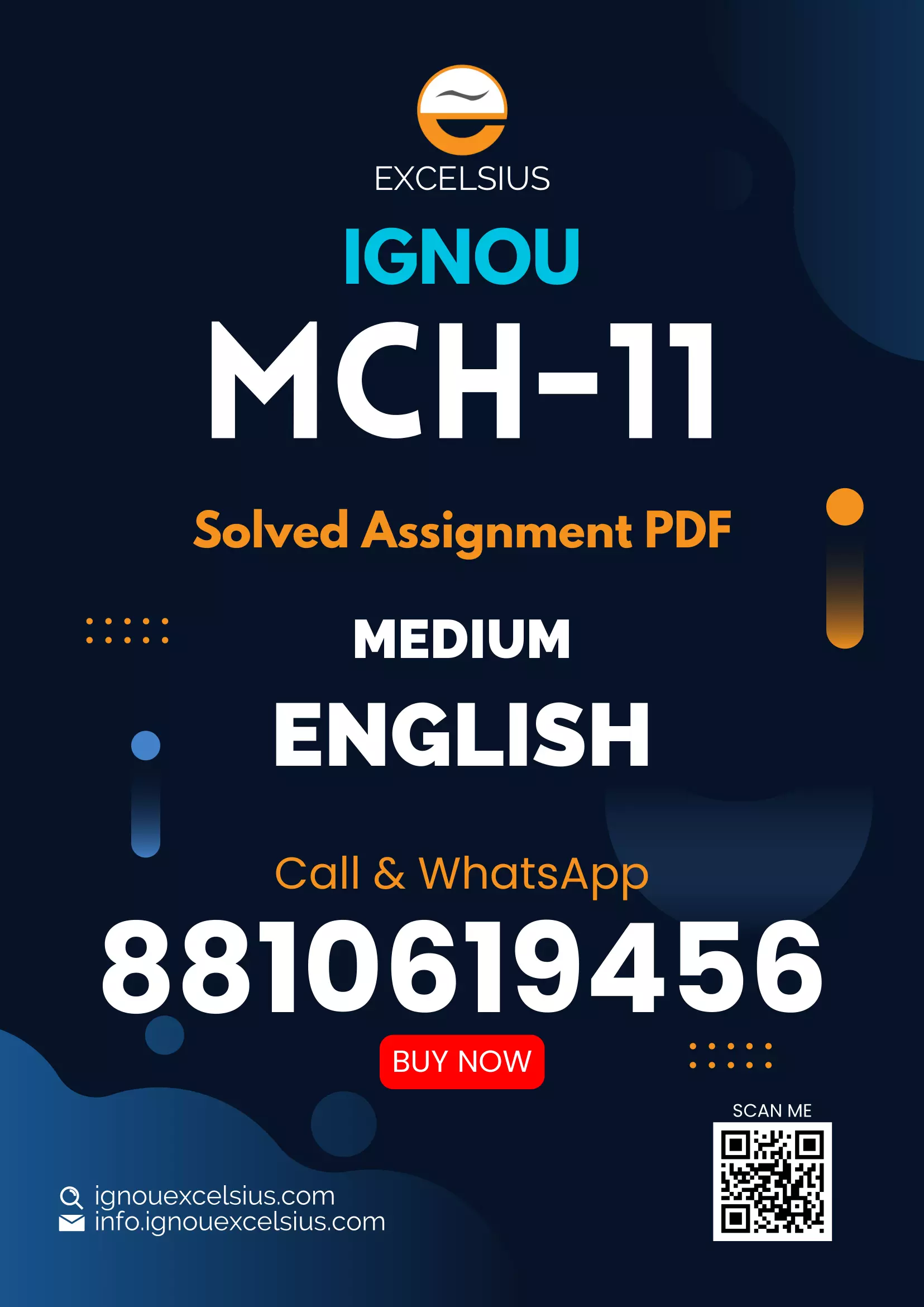 IGNOU MCH-11 - Inorganic Chemistry -I Latest Solved Assignment-January 2024 - December 2024