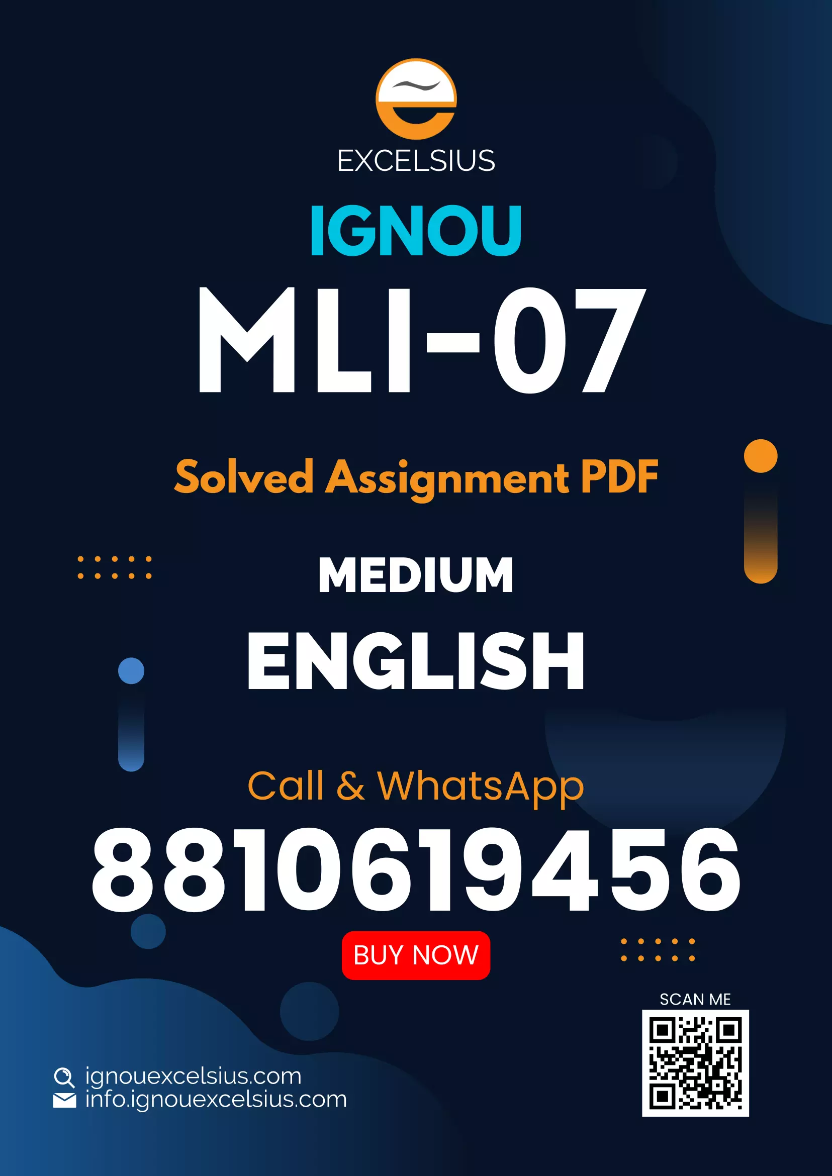 IGNOU MLI-7 - Programming Latest Solved Assignment-January 2024 - July 2024