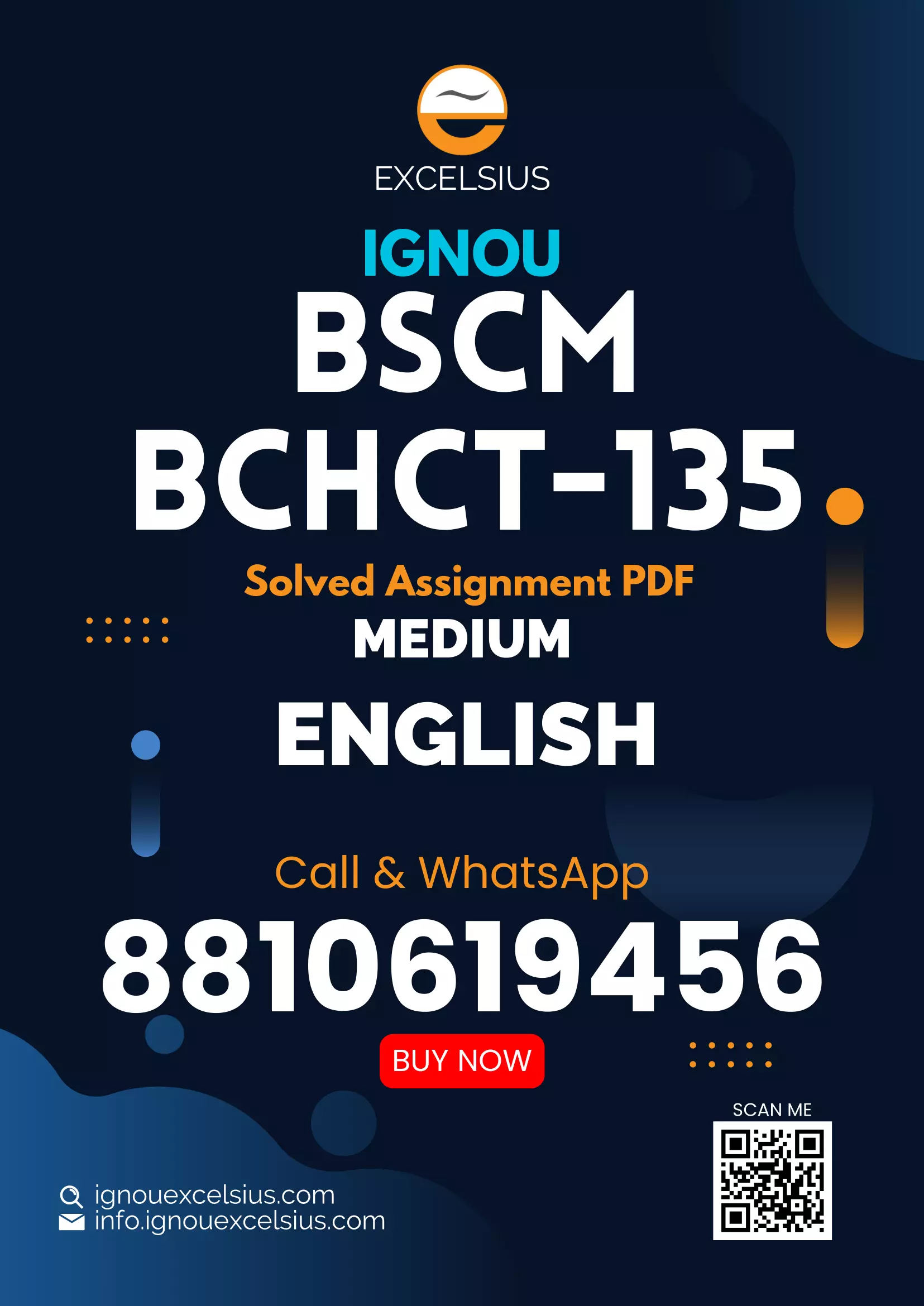 BCHCT-135 - Solutions, Phase equilibrium, Conductance, Electrochemistry and Functional Group Organic Chemistry-II-January 2024 - December 2024