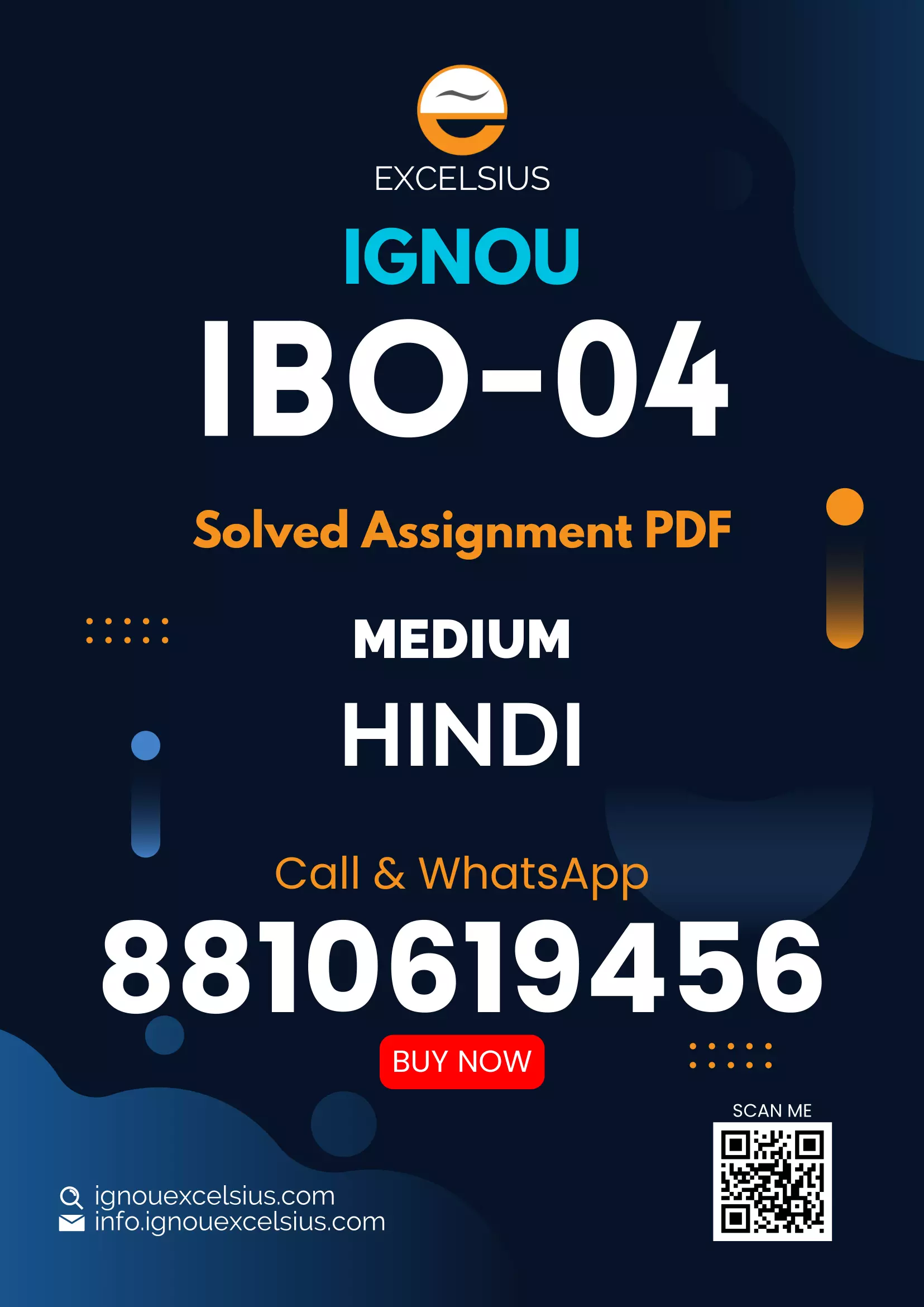 IGNOU IBO-04 - Export Import Procedures and Documentation, Latest Solved Assignment-July 2023 - January 2024