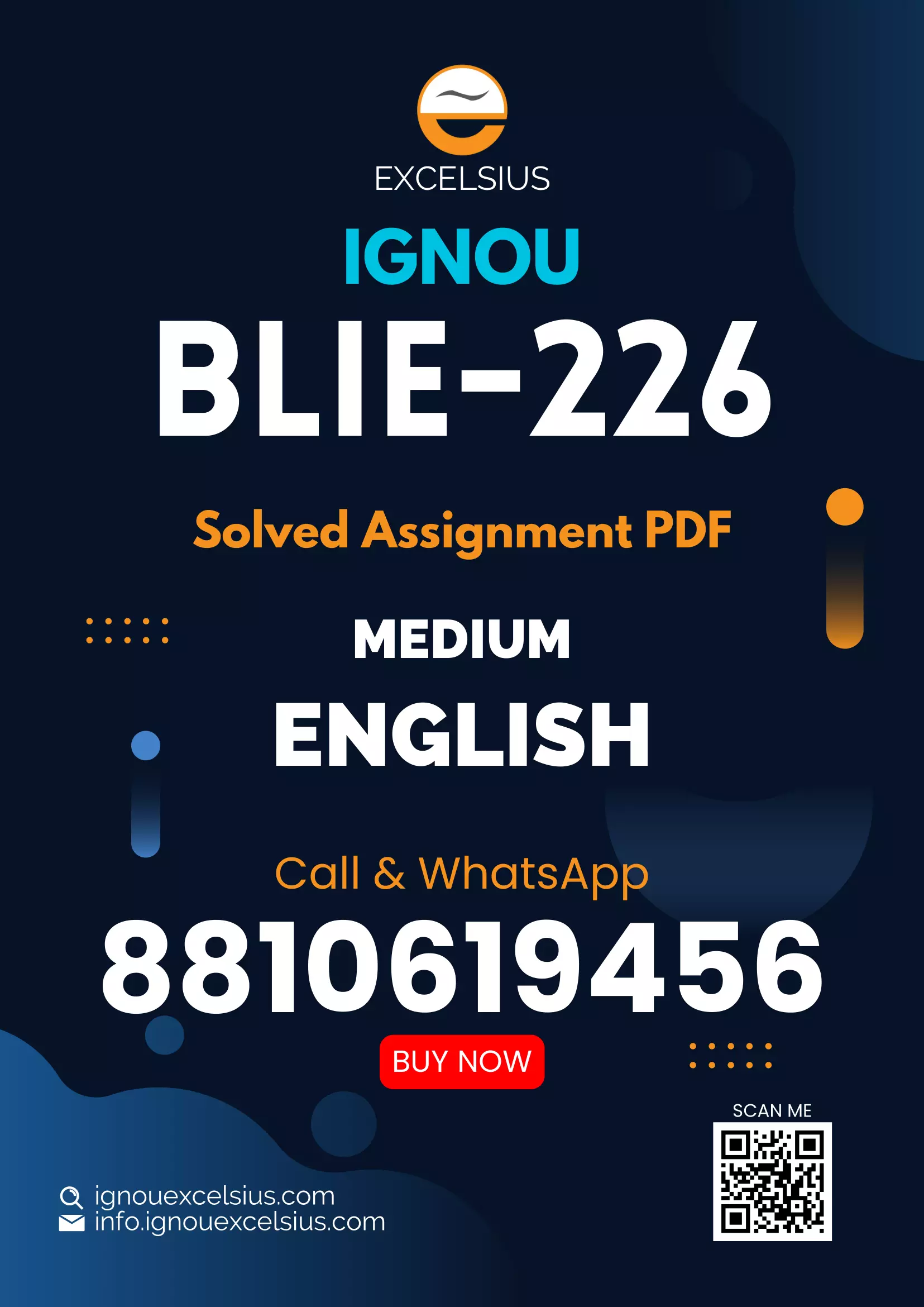 IGNOU BLIE-226 - Management of Library and Information Centre, Latest Solved Assignment -July 2024 - January 2025