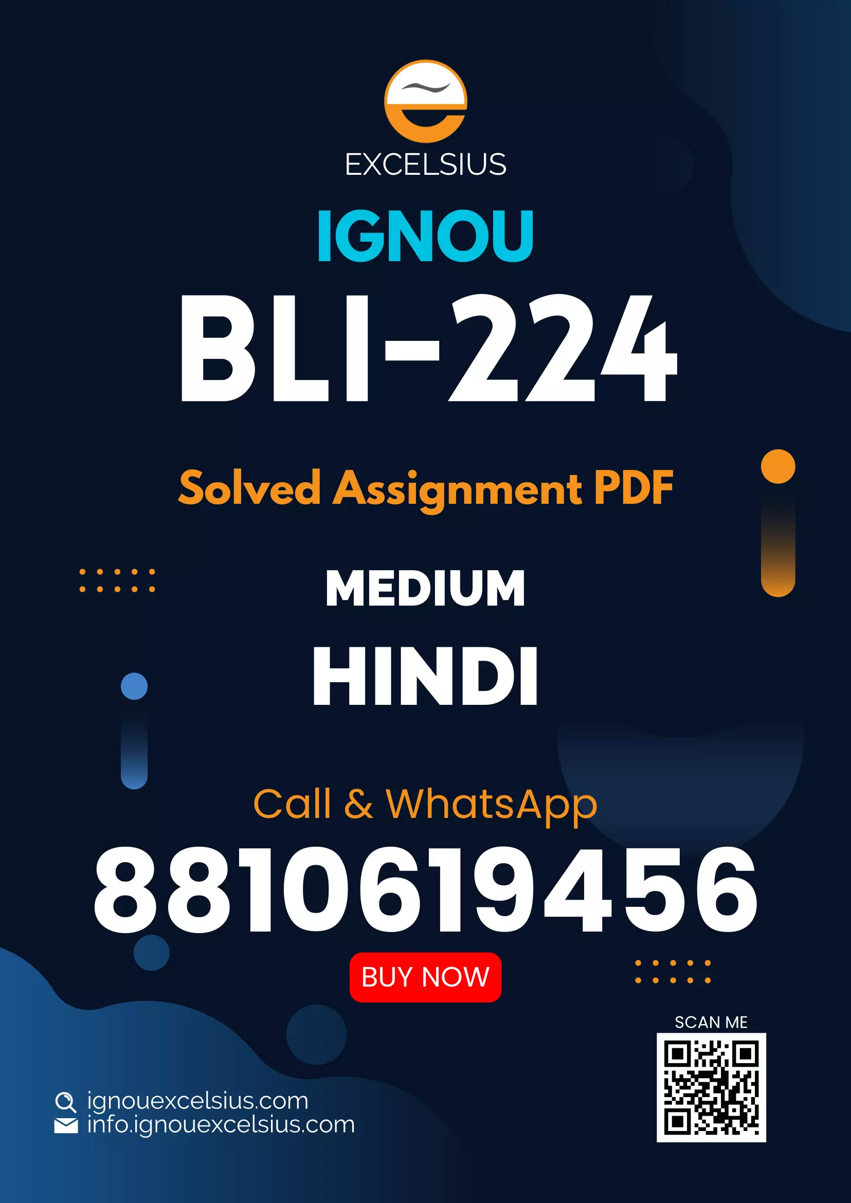IGNOU BLI-224 - ICT Fundamentals, Latest Solved Assignment-July 2024 - January 2025