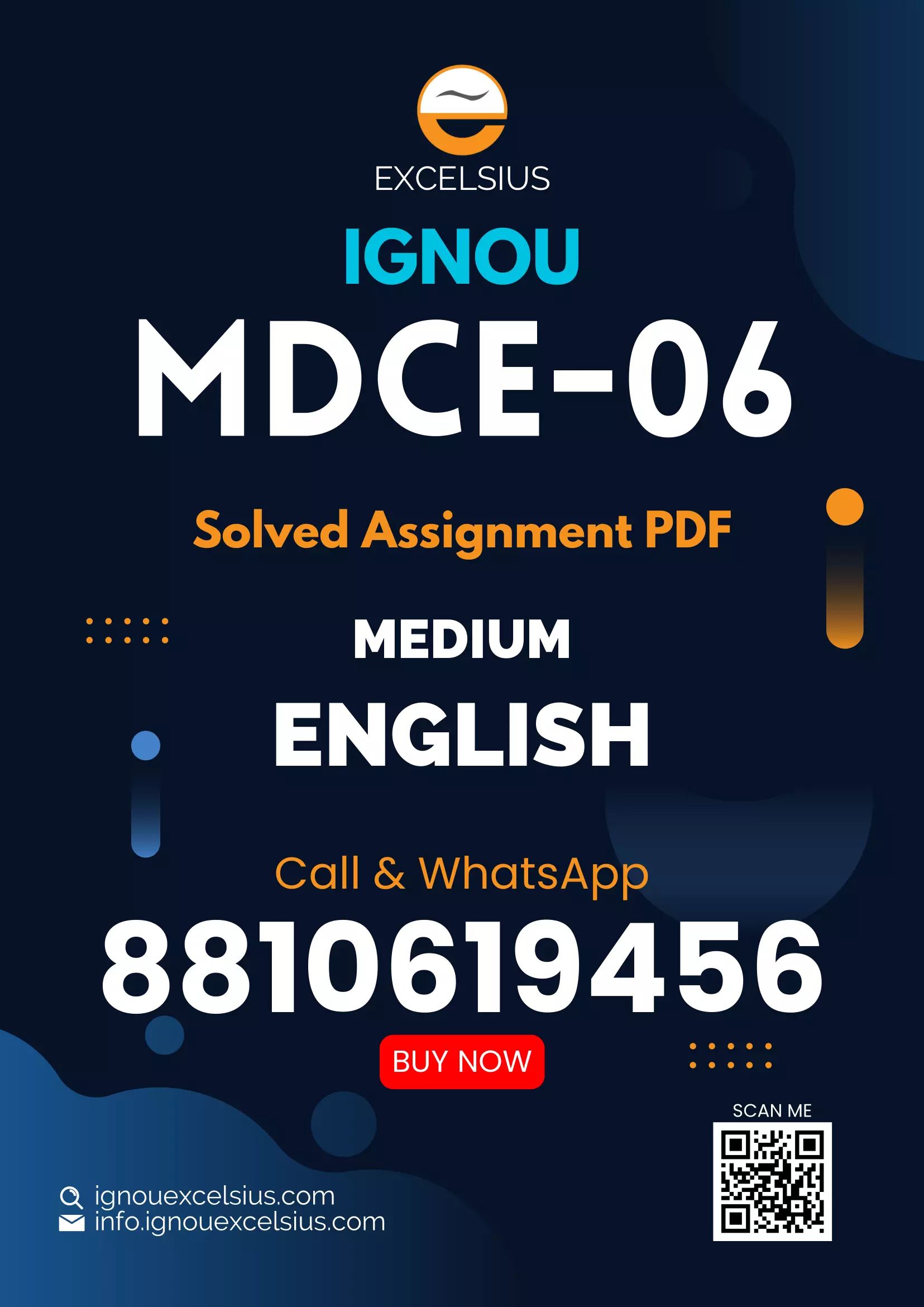 IGNOU MDCE-06 - Research Methods in Development Communication Latest Solved Assignment-January 2024 - July 2024