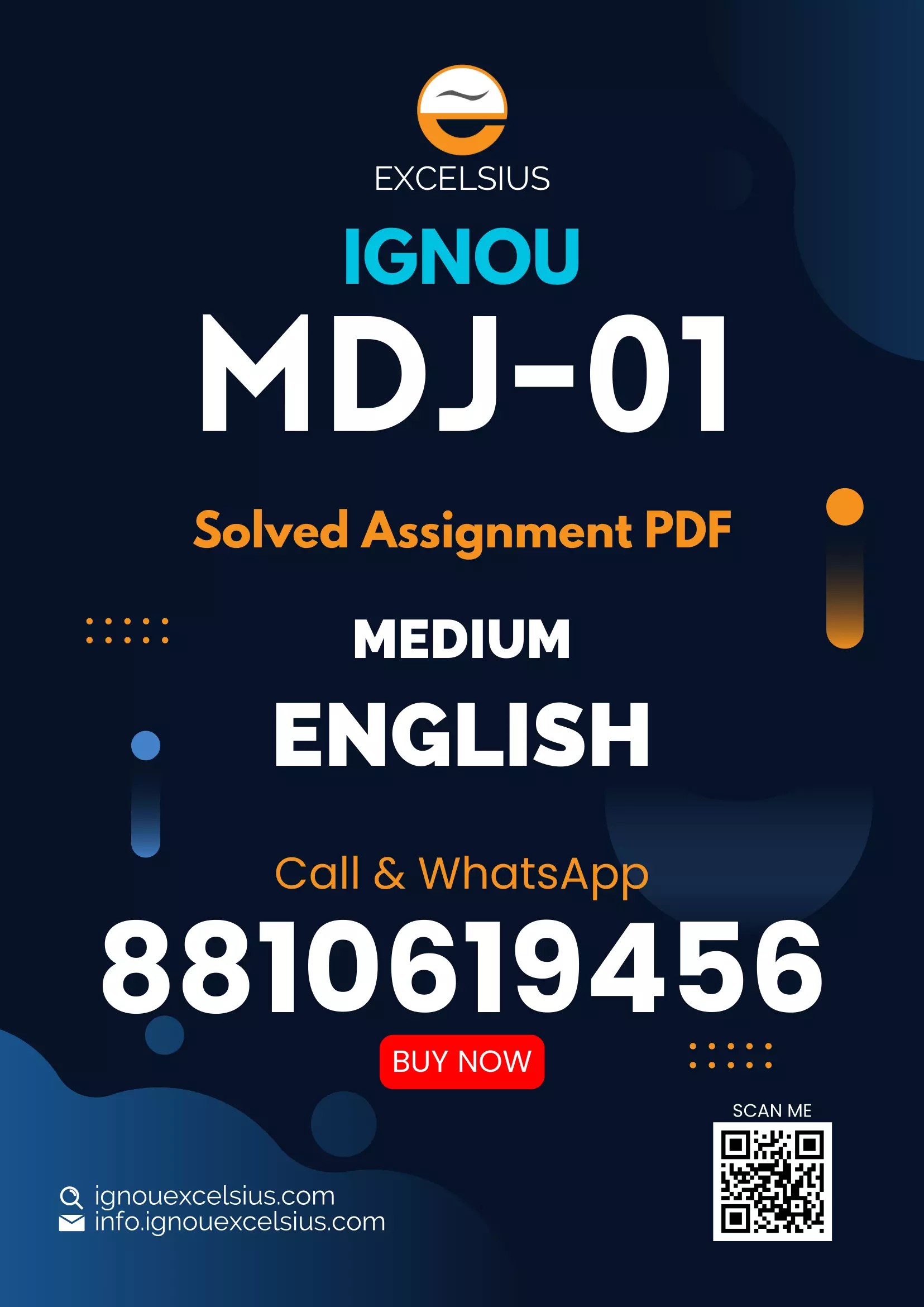 IGNOU MDJ-01 - Health Journalism Latest Solved Assignment-January 2024 - July 2024