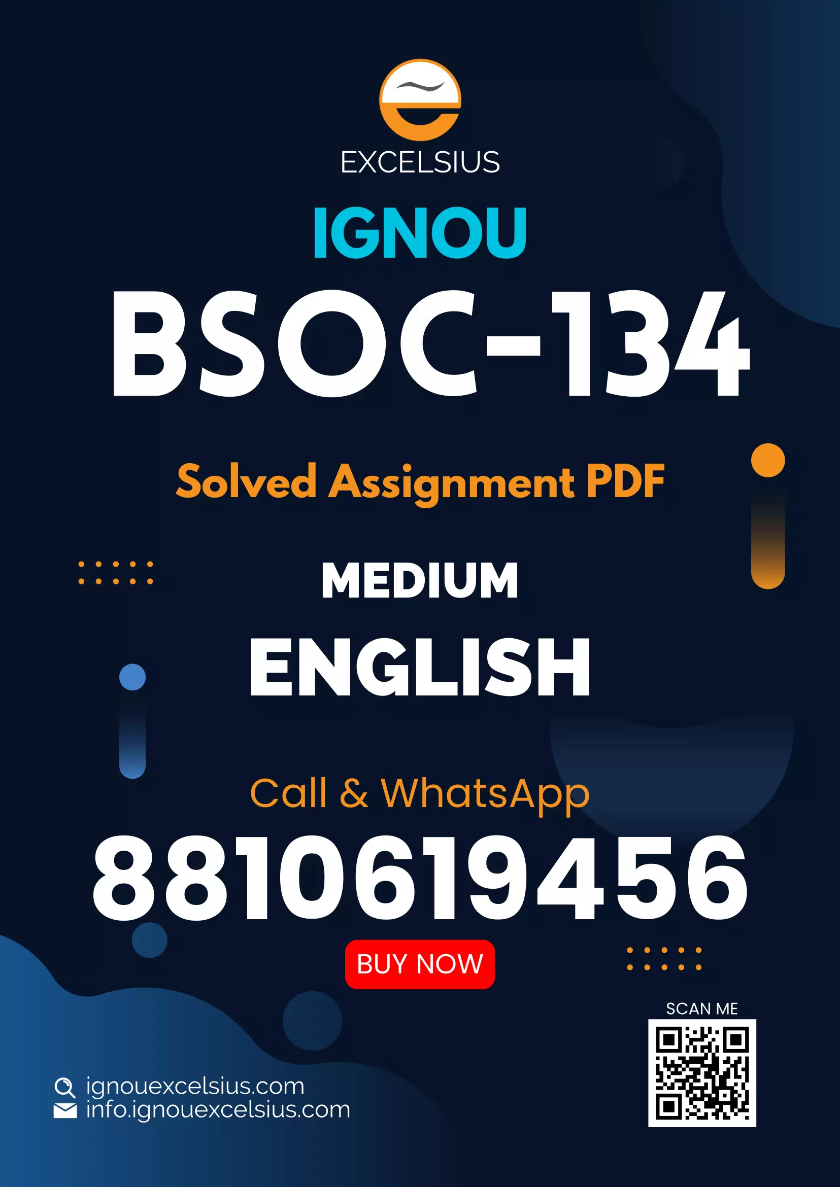 IGNOU BSOC-134 - Methods of Sociological Enquiry, Latest Solved Assignment-July 2023 - January 2024