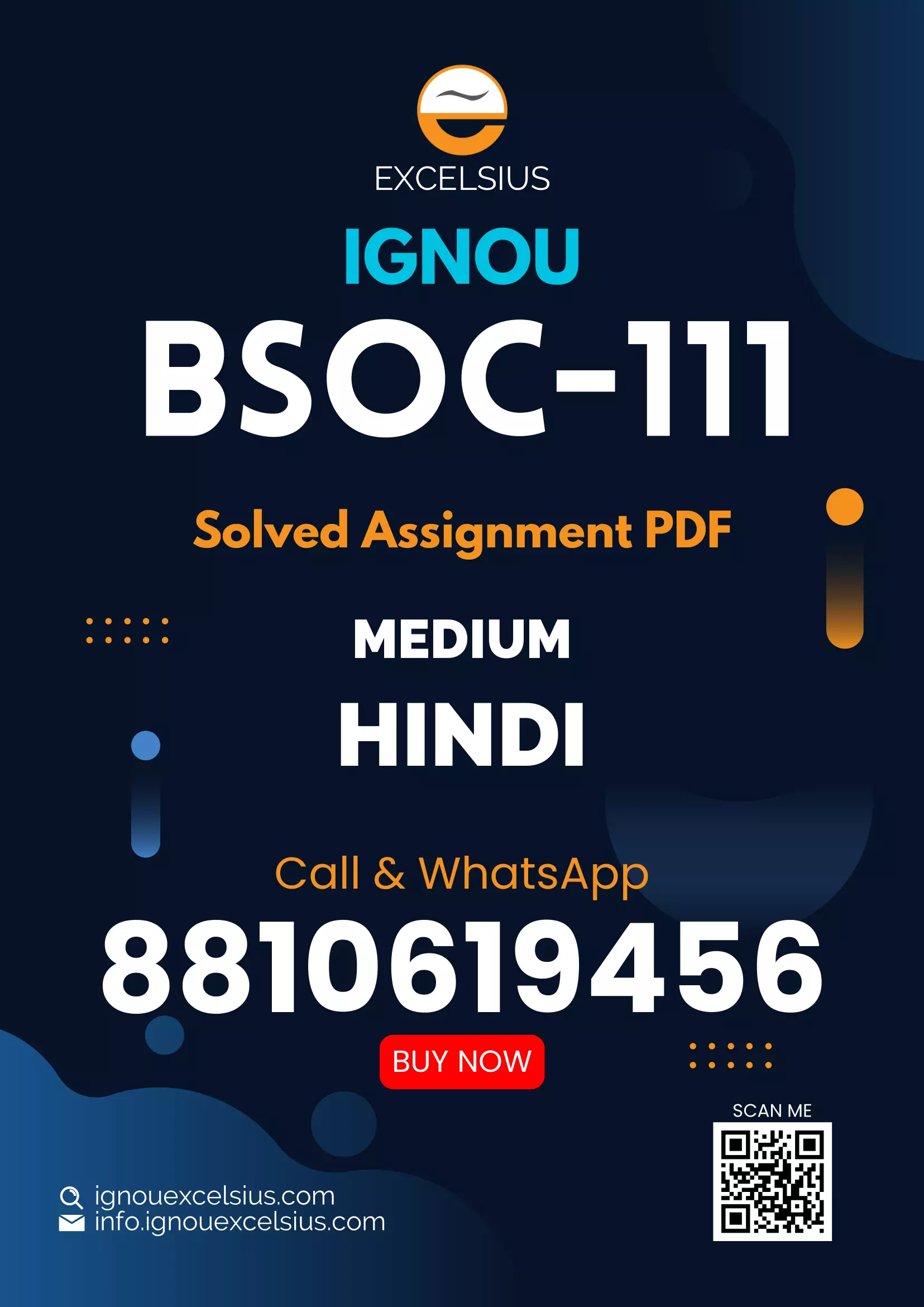 IGNOU BSOC-111 - Sociological Thinkers -I Latest Solved Assignment-July 2023 - January 2024