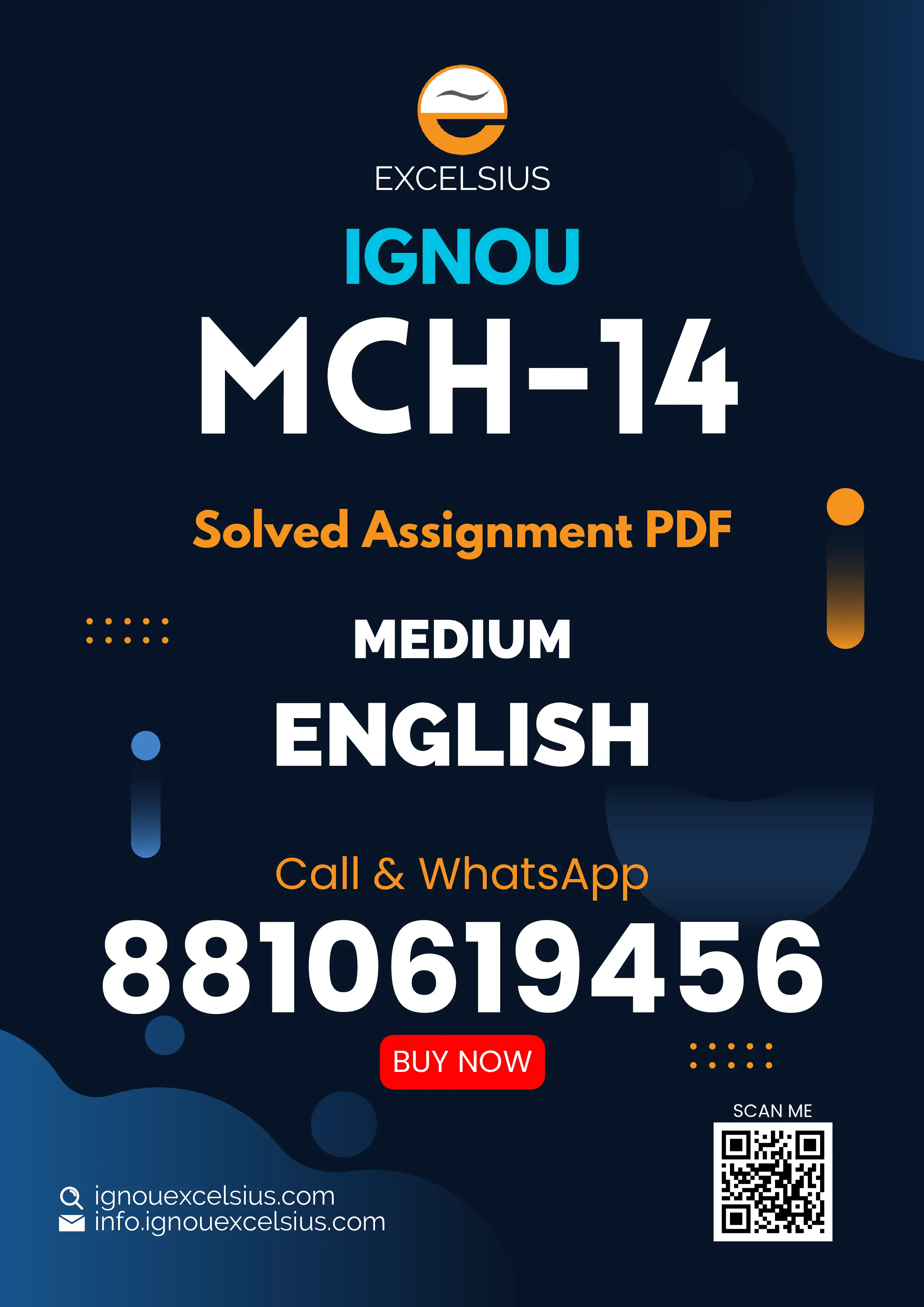 IGNOU MCH-14 - Mathematics for Chemists Latest Solved Assignment-January 2024 - December 2024