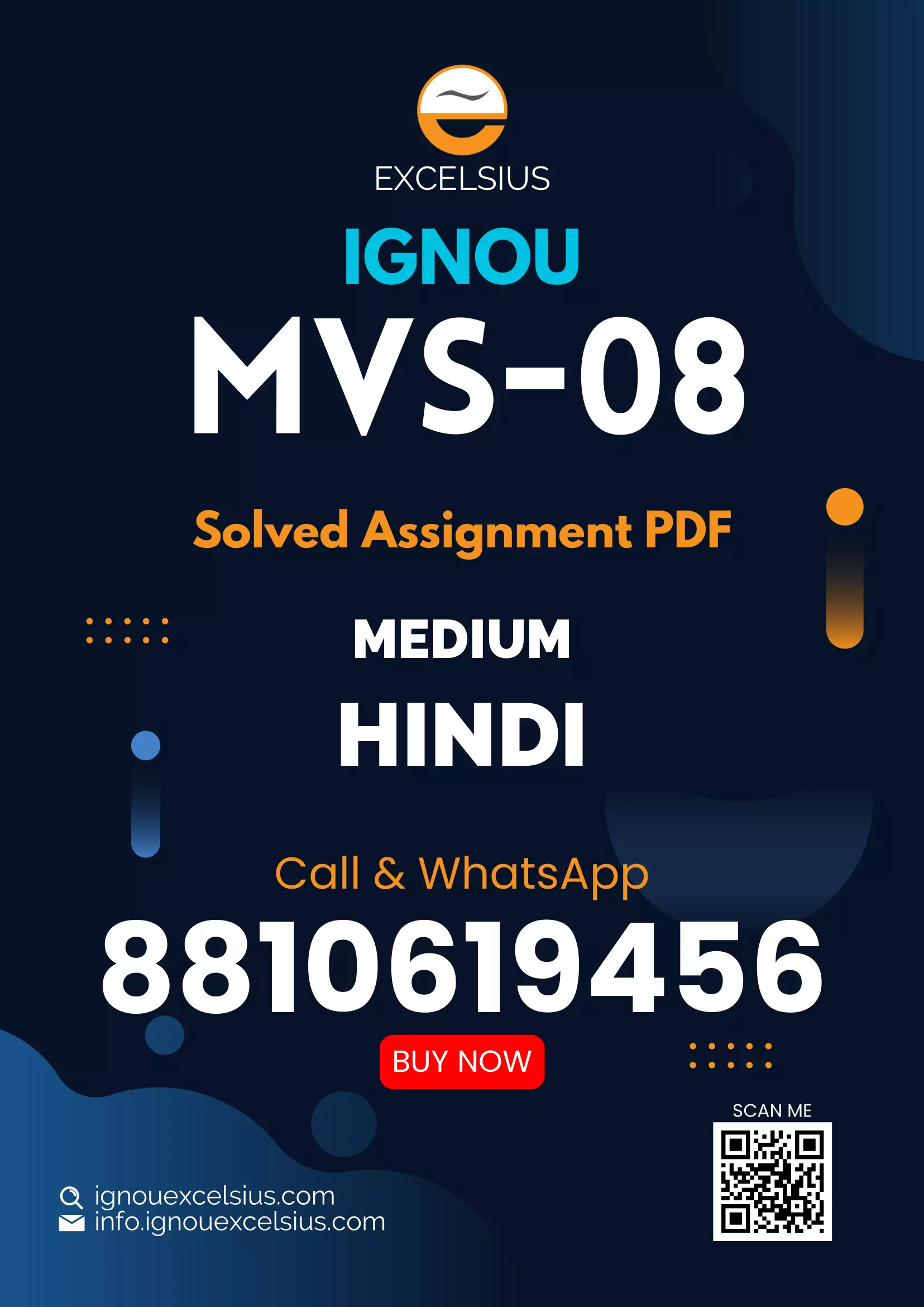 IGNOU MVS-08 - Vaidik Ganit Evan Srshtivigyaan Latest Solved Assignment-July 2023 - January 2024