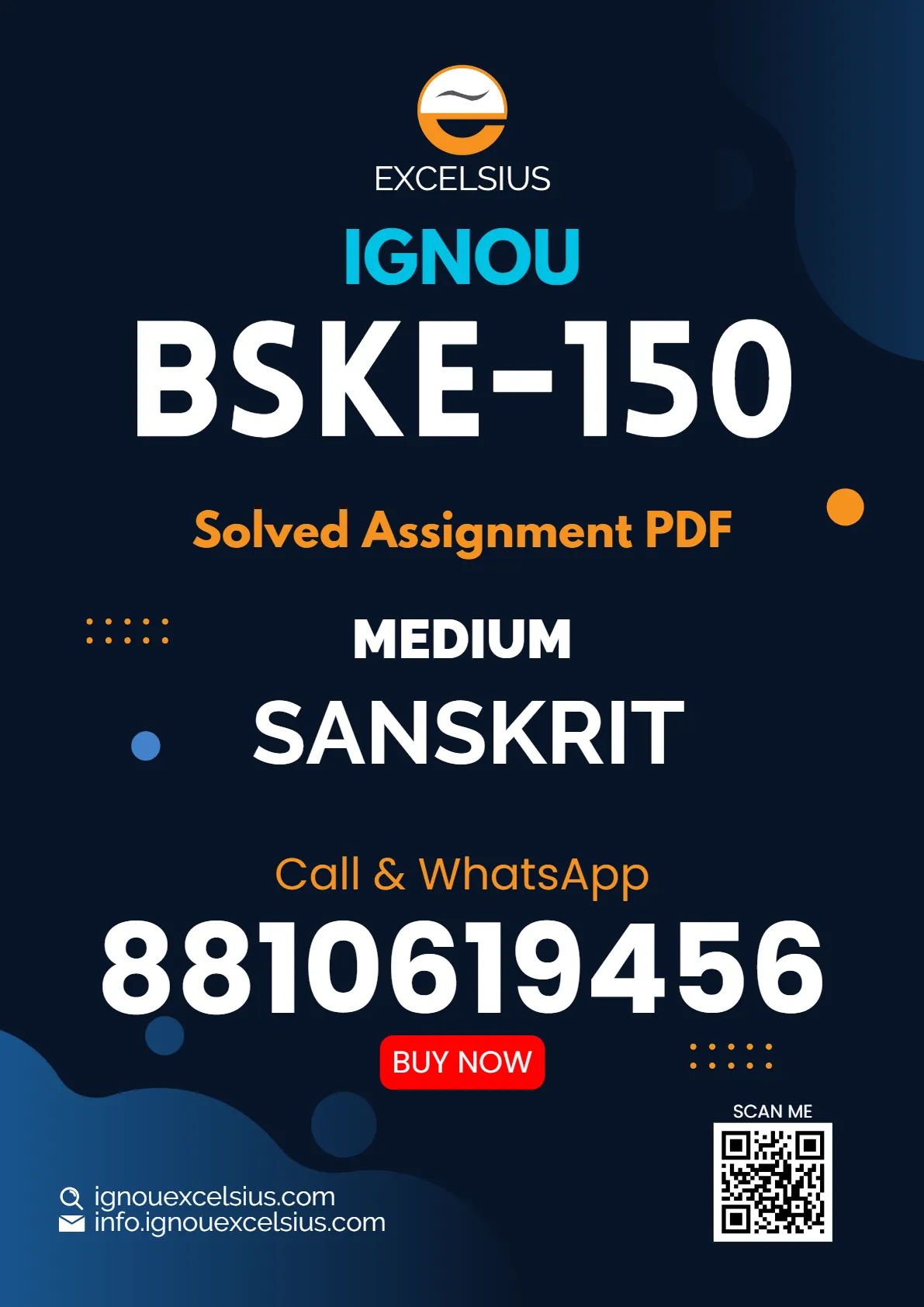IGNOU BSKE-150 - Sanskrit Bhasha Vigyan, Latest Solved Assignment-July 2024 - January 2025