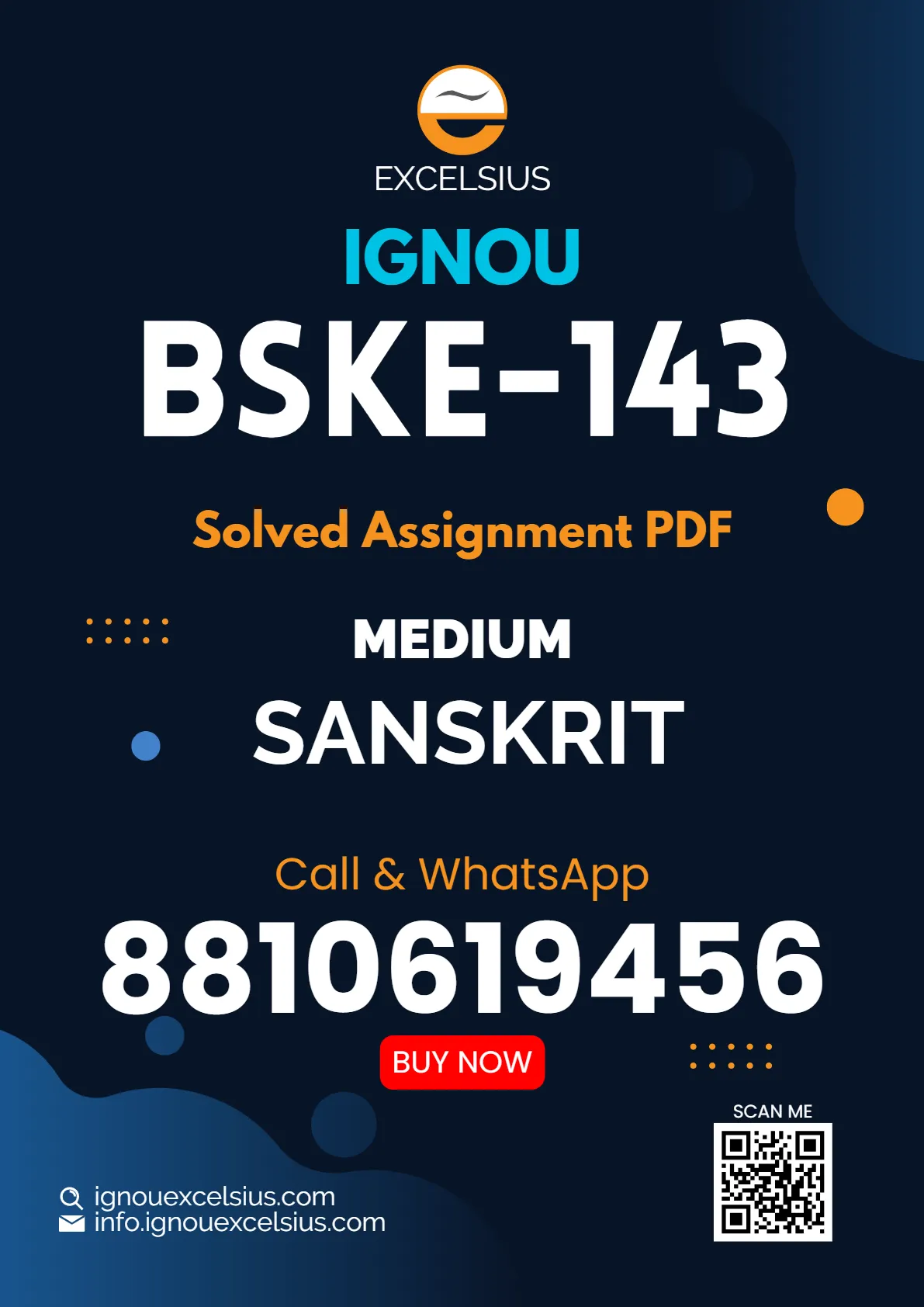 IGNOU BSKE-143 - Sanskrit Parampara me Darshan, Dharm or Sanskriti Latest Solved Assignment-July 2024 - January 2025