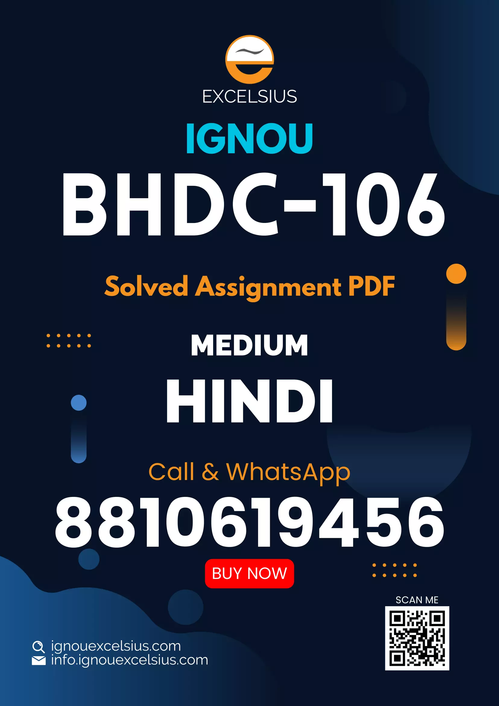 IGNOU BHDC-106 - Bhartiya Kavyashashtra Latest Solved Assignment-July 2024 - January 2025