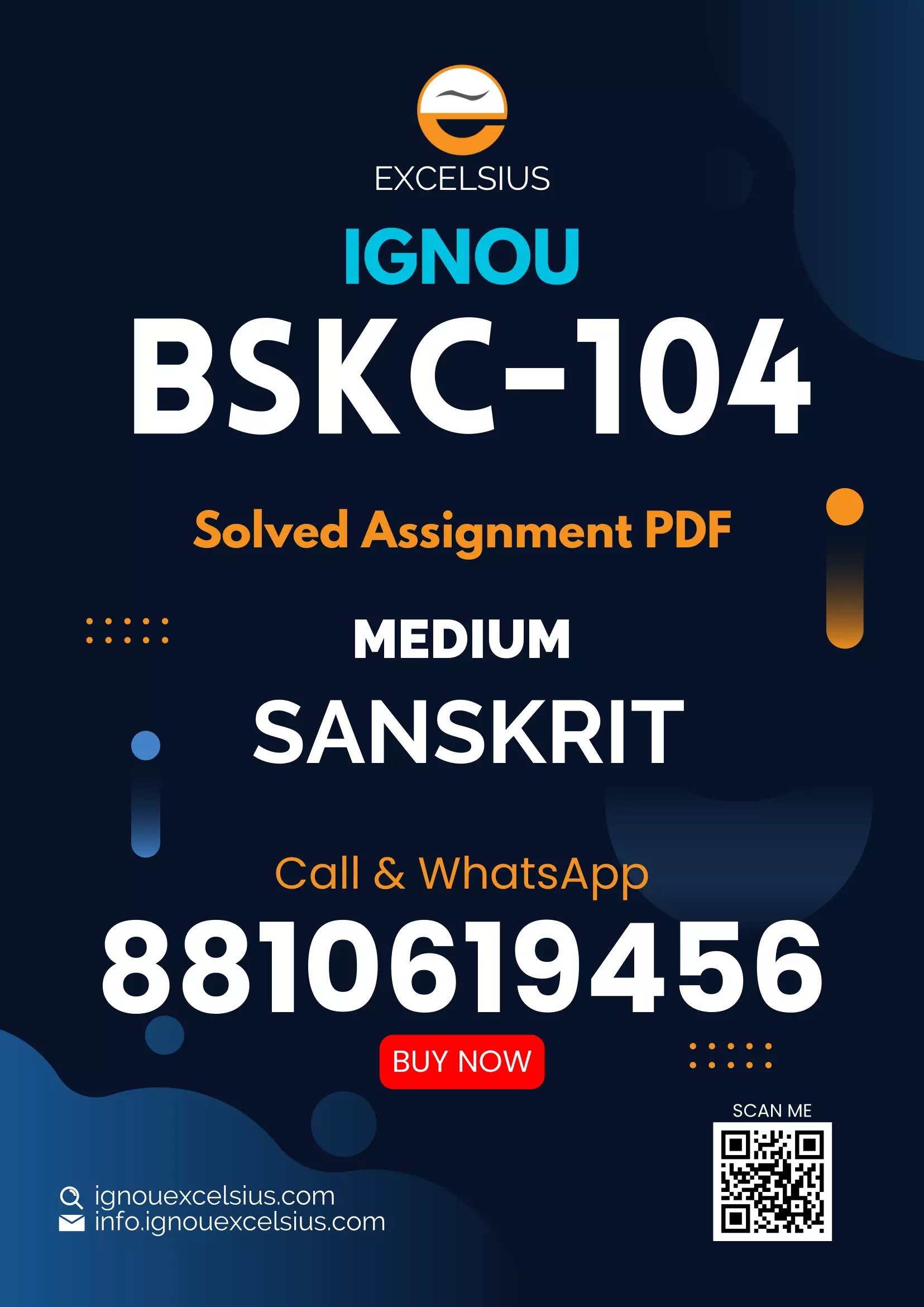 IGNOU BSKC-104 - Geeta me Aatm Prabandhan Latest Solved Assignment-July 2024 - January 2025