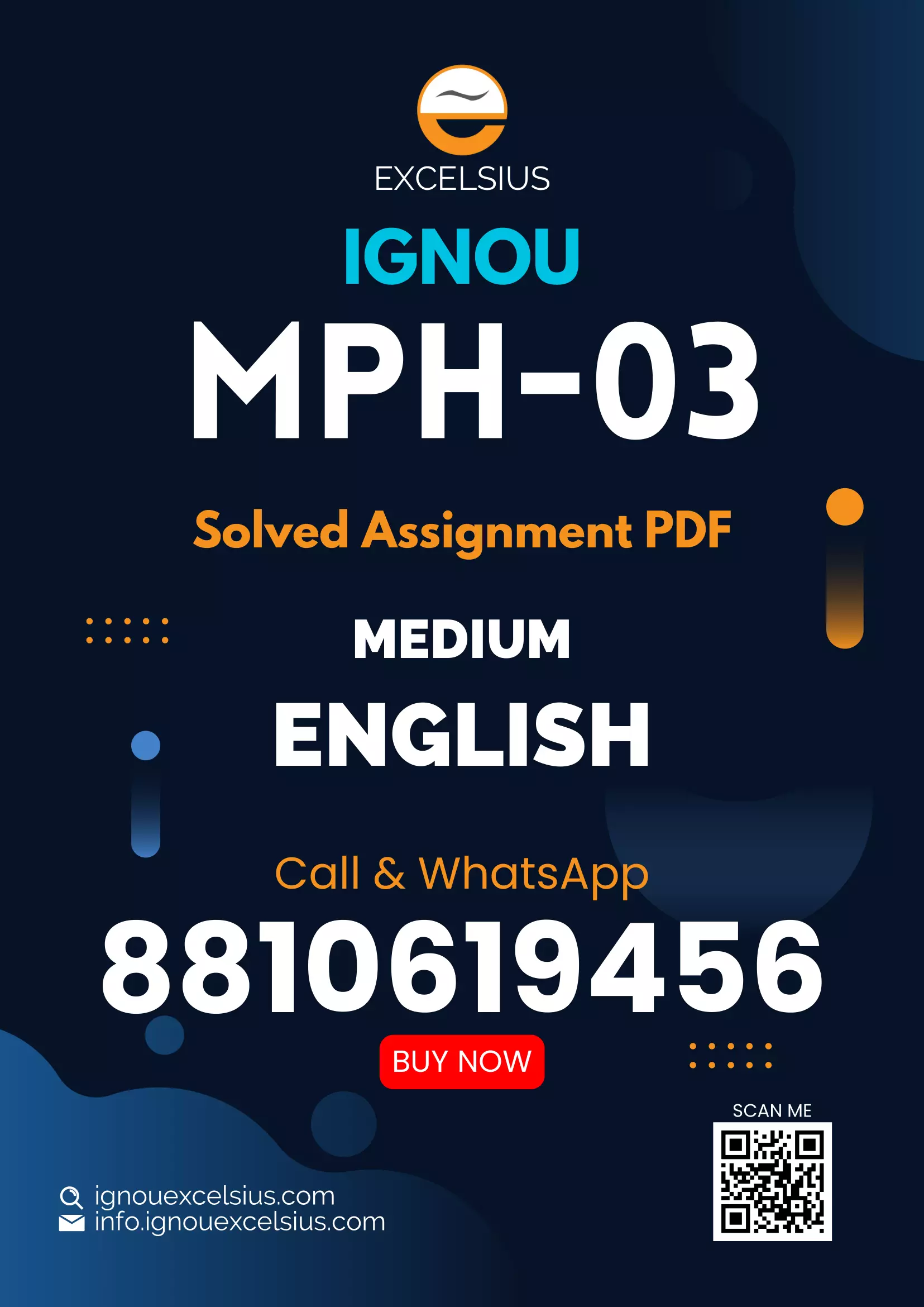 IGNOU MPH-03 - Electromagnetic Theory Latest Solved Assignment-January 2024 - December 2024