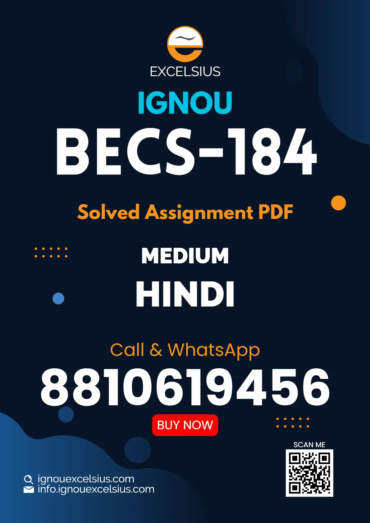 IGNOU BECS-184 - Data Analysis, Latest Solved Assignment-January 2024
