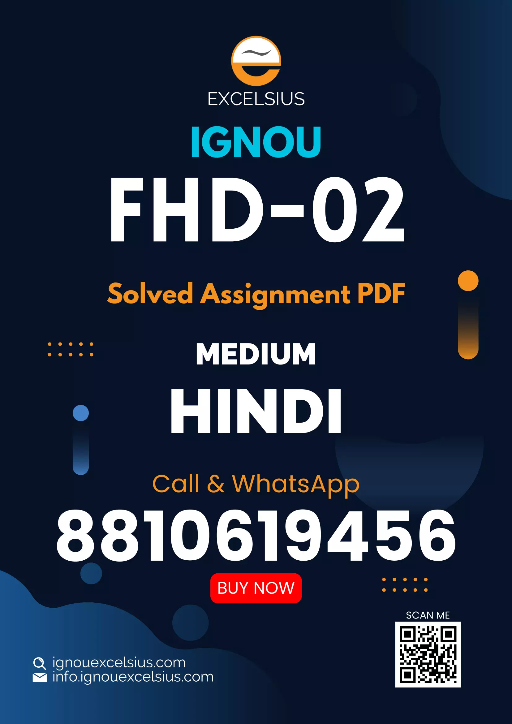 IGNOU FHD-02 - Hindi Main Aadhar Pathyakram, Latest Solved Assignment-July 2024 - January 2025