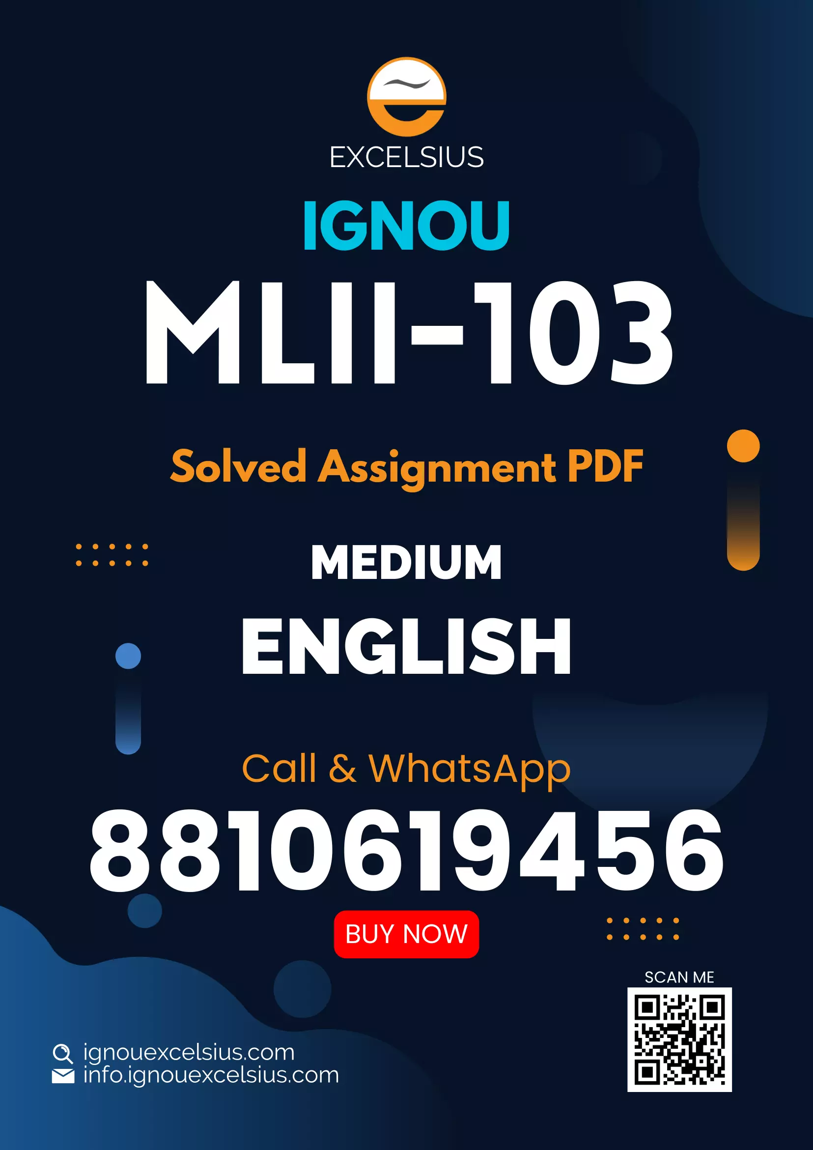 IGNOU MLII-103 - Fundamentals of Information Communication Technologies, Latest Solved Assignment-July 2024 - January 2025