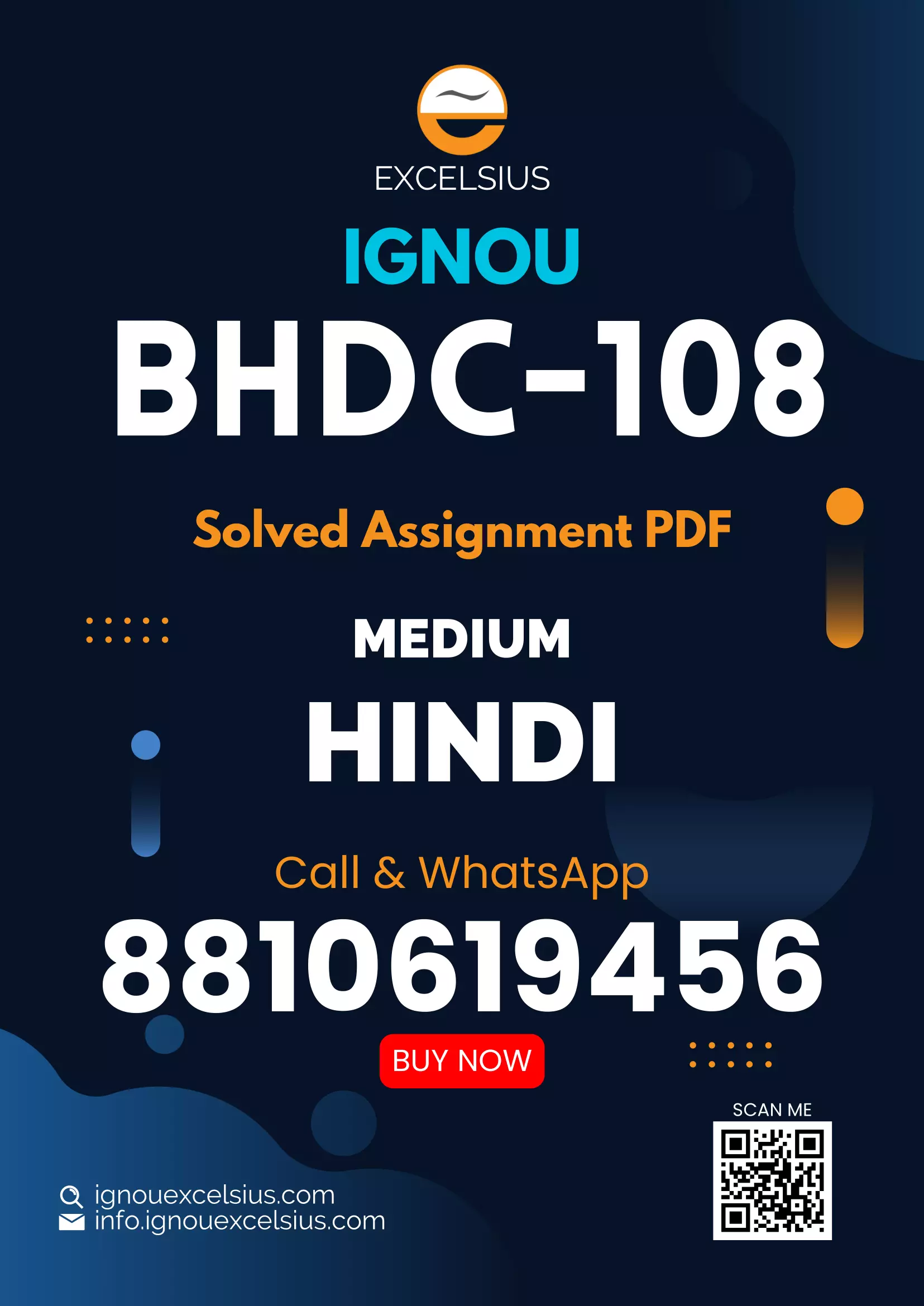 IGNOU BHDC-108 - Bhasha Vigyan aur Hindi Bhasha Latest Solved Assignment-July 2024 - January 2025
