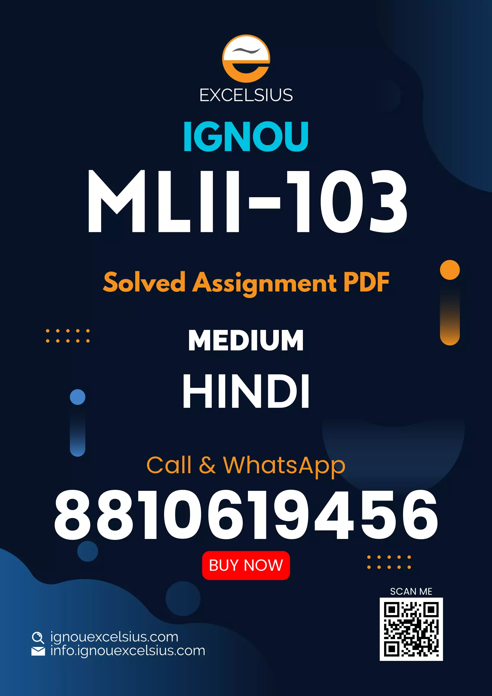 IGNOU MLII-103 - Fundamentals of Information Communication Technologies, Latest Solved Assignment-July 2024 - January 2025