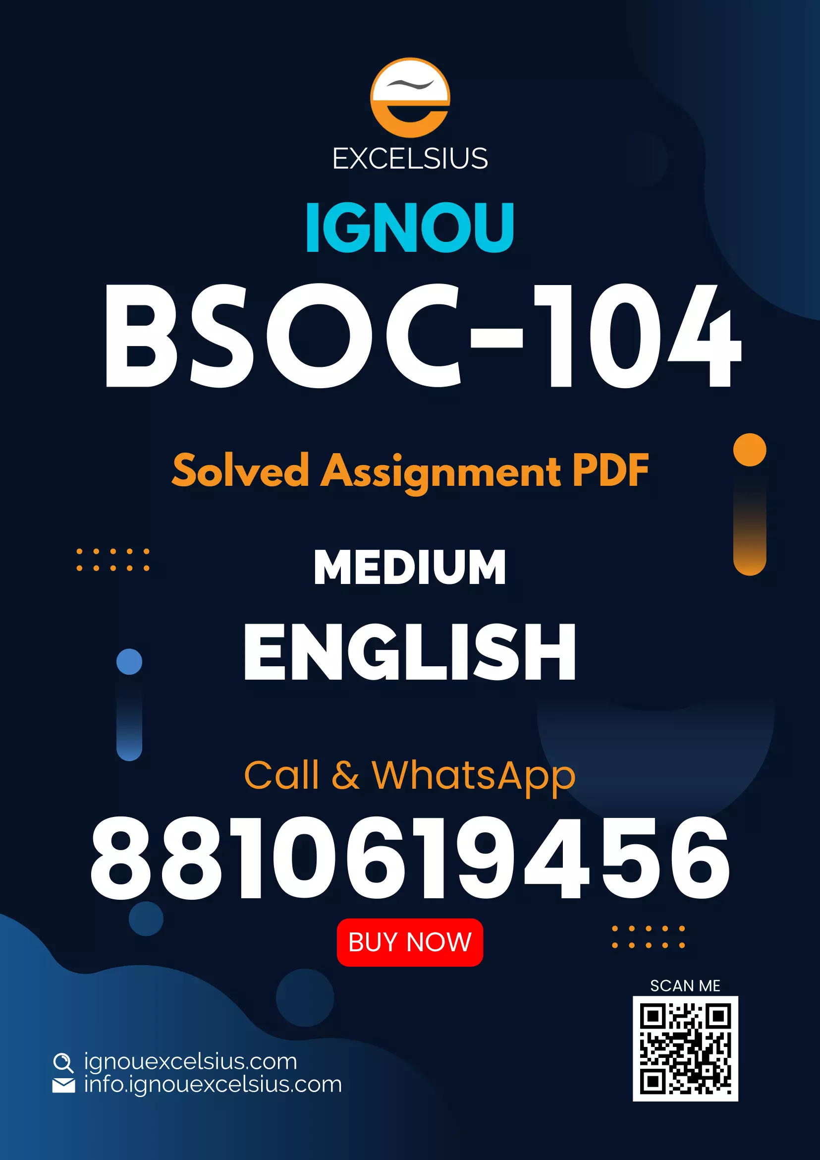 IGNOU BSOC-104 - Sociology of India-II, Latest Solved Assignment-July 2024 - January 2025