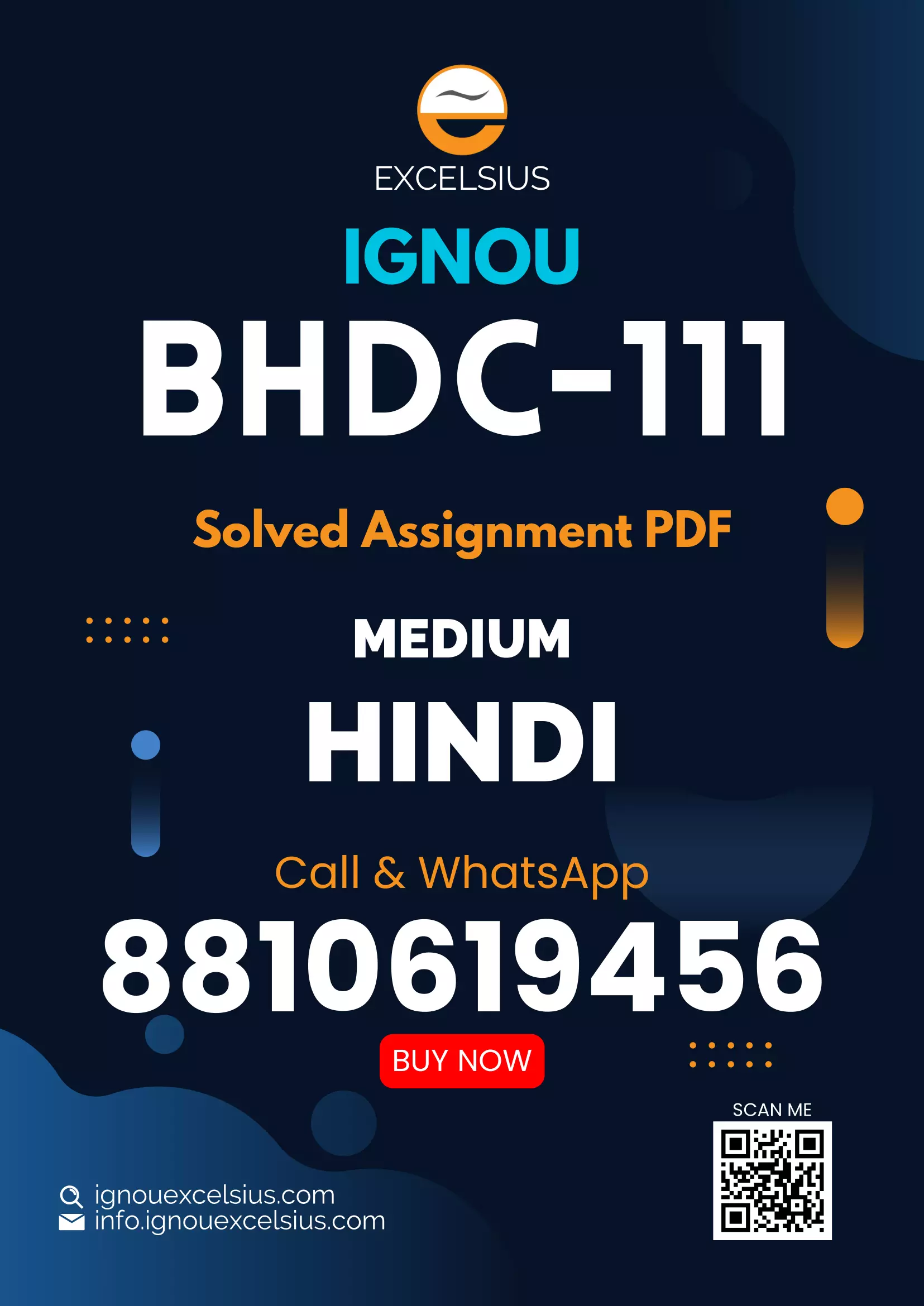 IGNOU BHDC-111 - Hindi Natak Evam Ekanki Latest Solved Assignment-January 2024 - July 2024