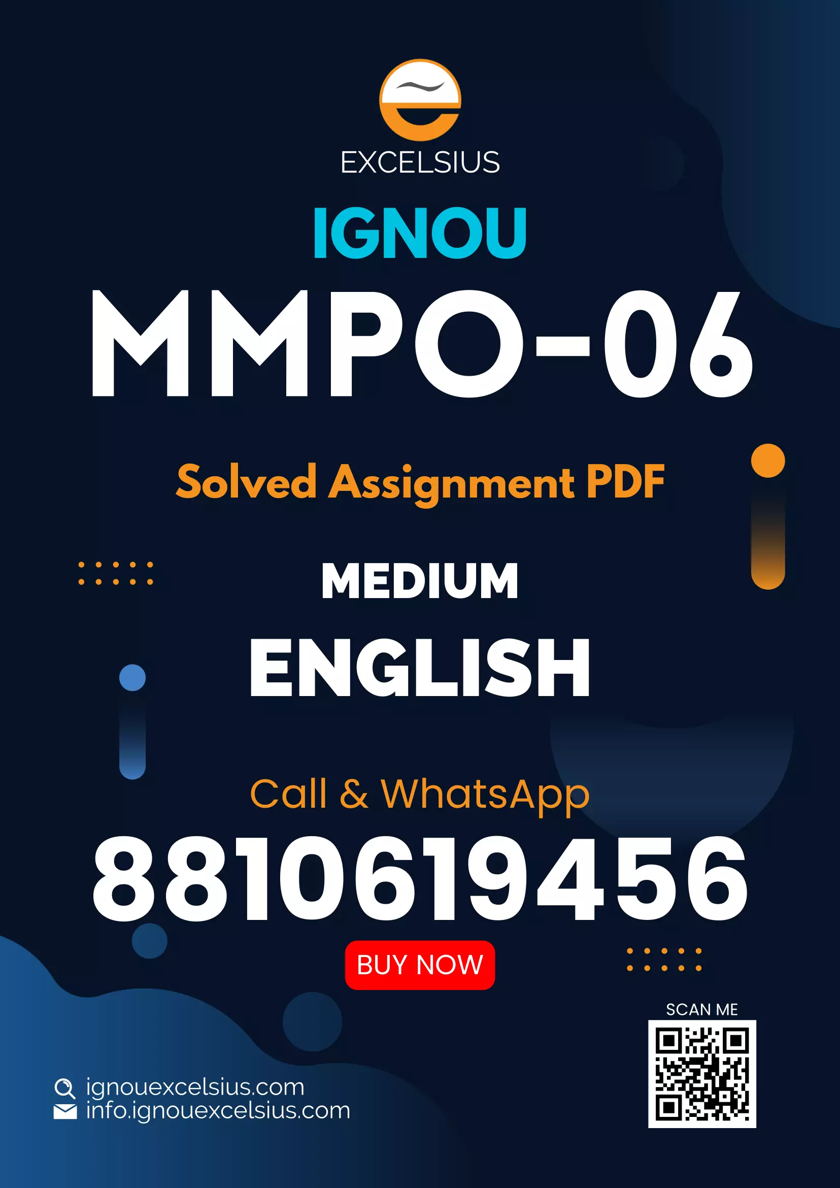 IGNOU MMPO-06 - Material Management Latest Solved Assignment-July 2024 - January 2025