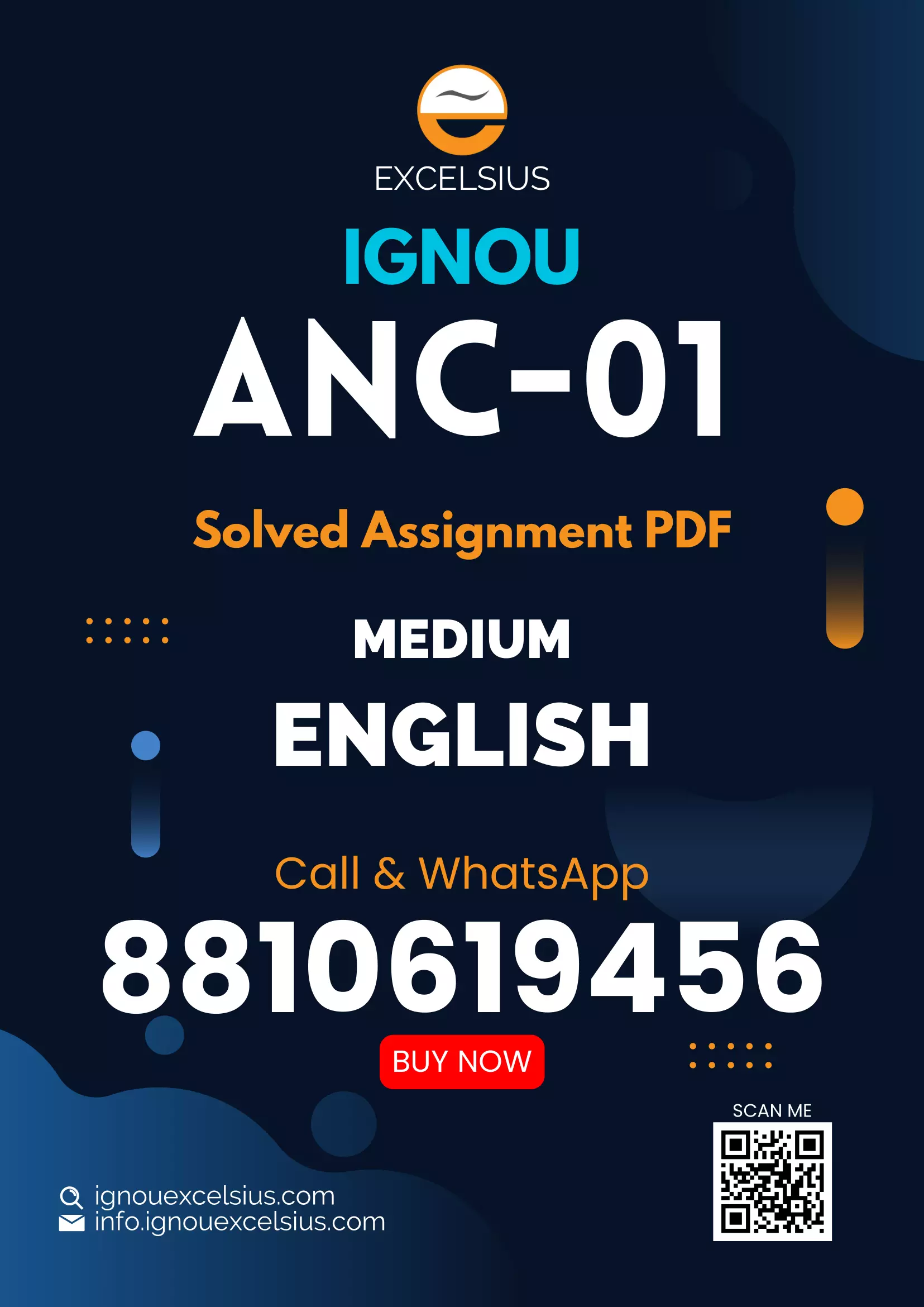 IGNOU ANC-01 - Nutrition for the Community, Latest Solved Assignment-July 2024 - January 2025