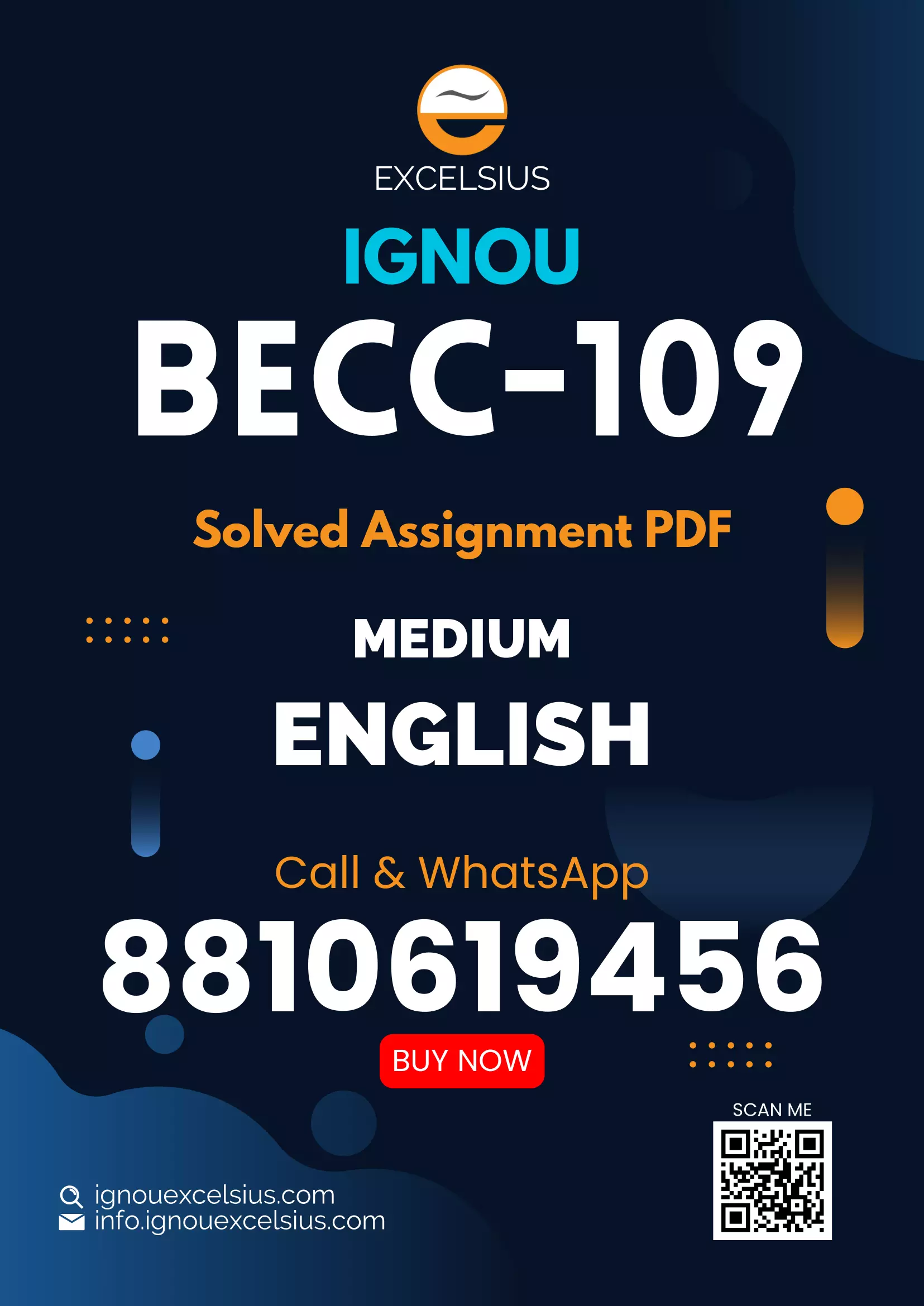 IGNOU BECC-109 - Intermediate Macroeconomics-II, Latest Solved Assignment-July 2024 - January 2025