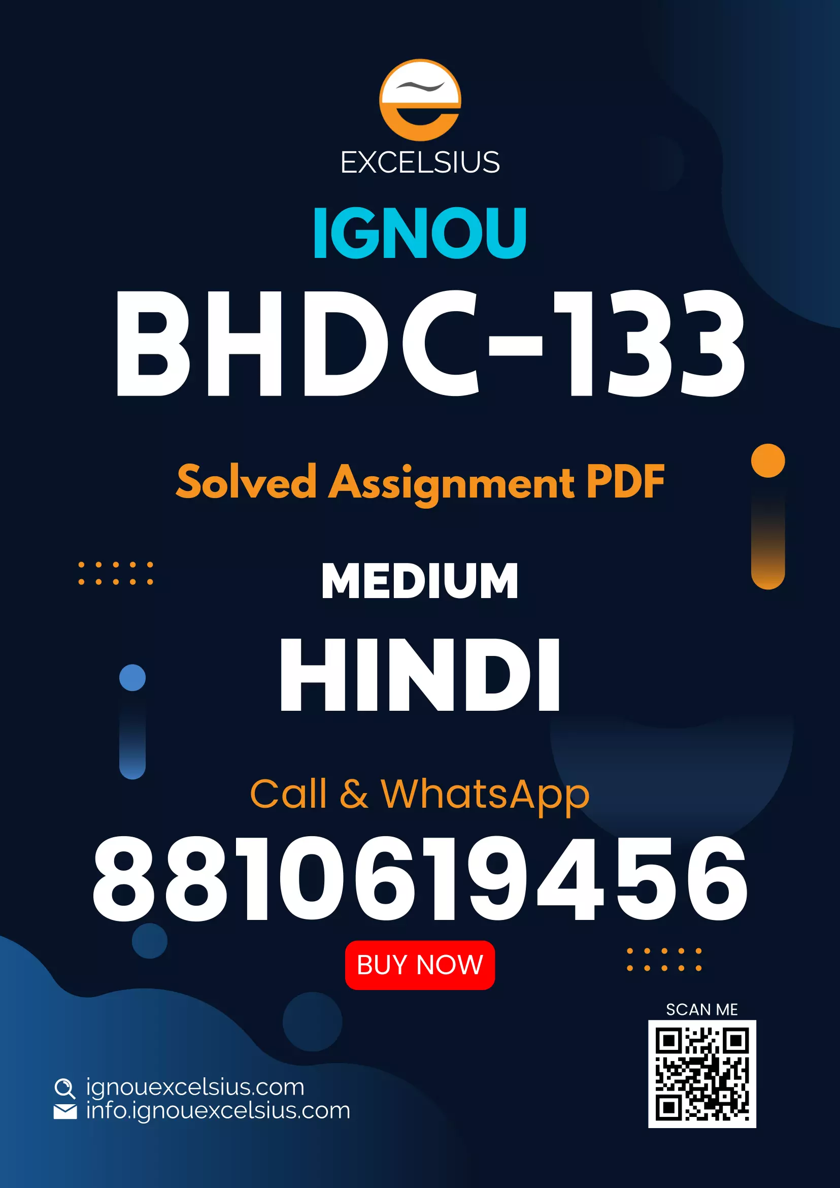 IGNOU BHDC-133 - Aadhunik Hindi Kavita Latest Solved Assignment-July 2024 - January 2025