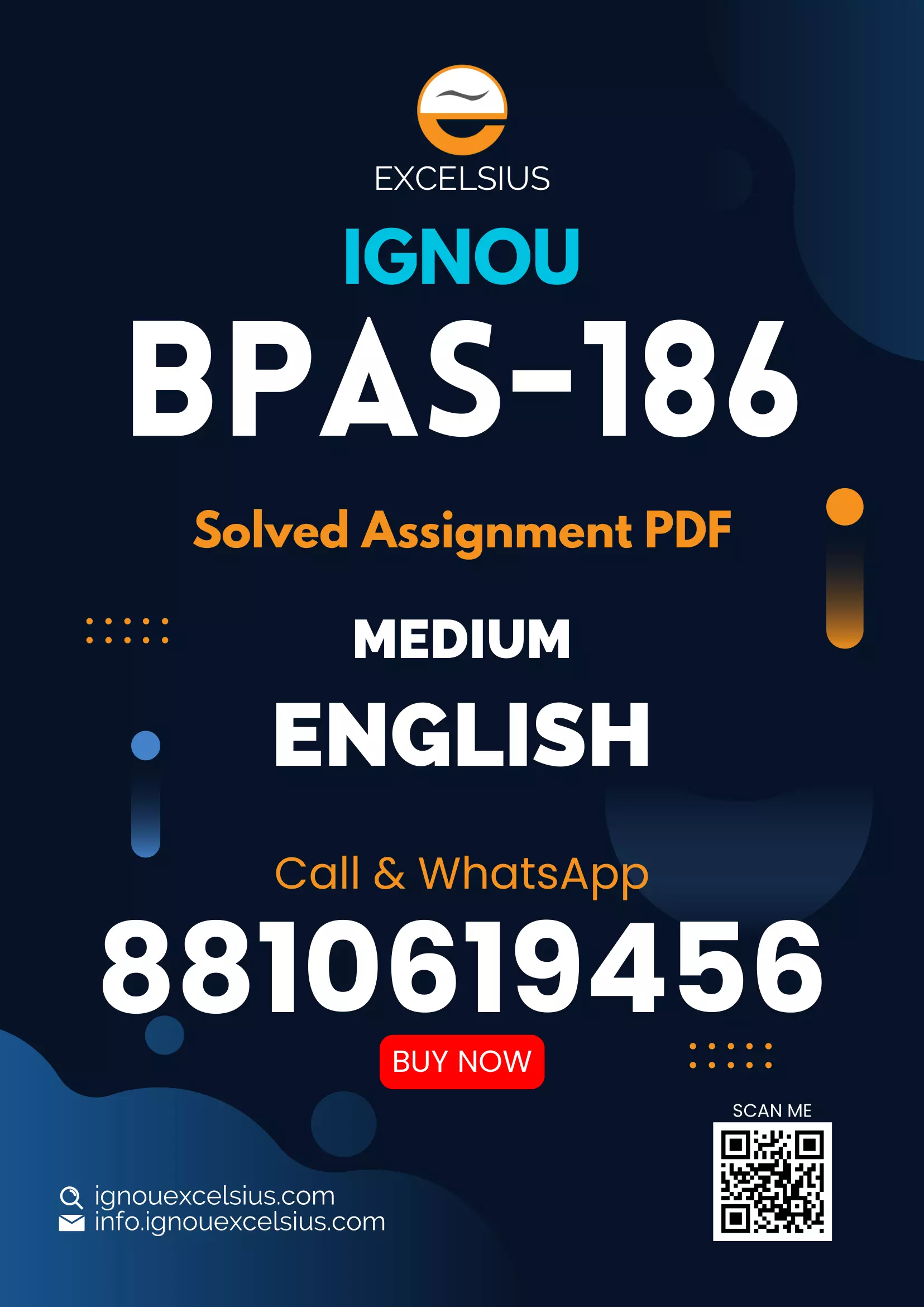 IGNOU BPAS-186 - Stress and Time Management, Latest Solved Assignment-July 2024 - January 2025