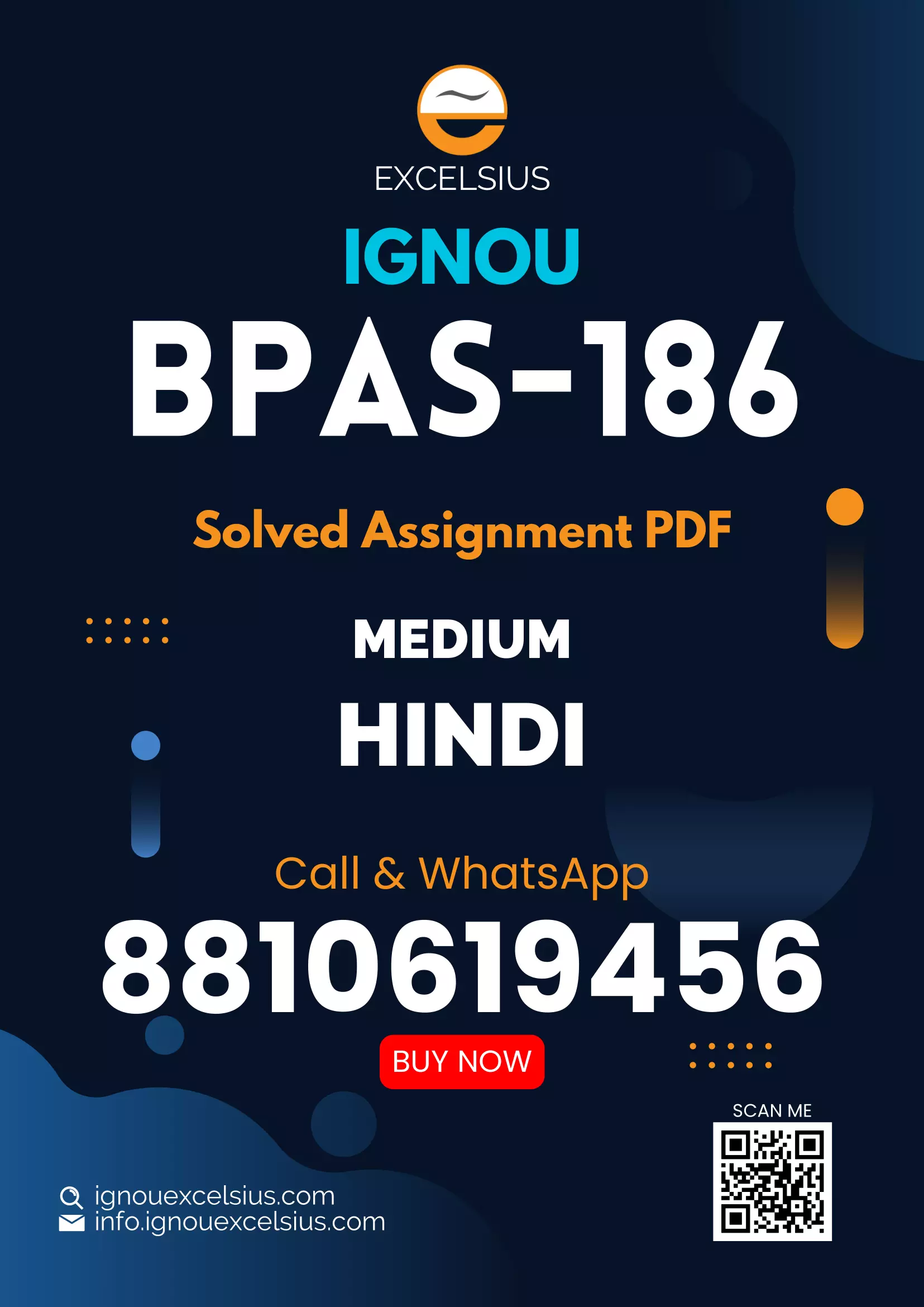 IGNOU BPAS-186 - Stress and Time Management, Latest Solved Assignment-July 2024 - January 2025