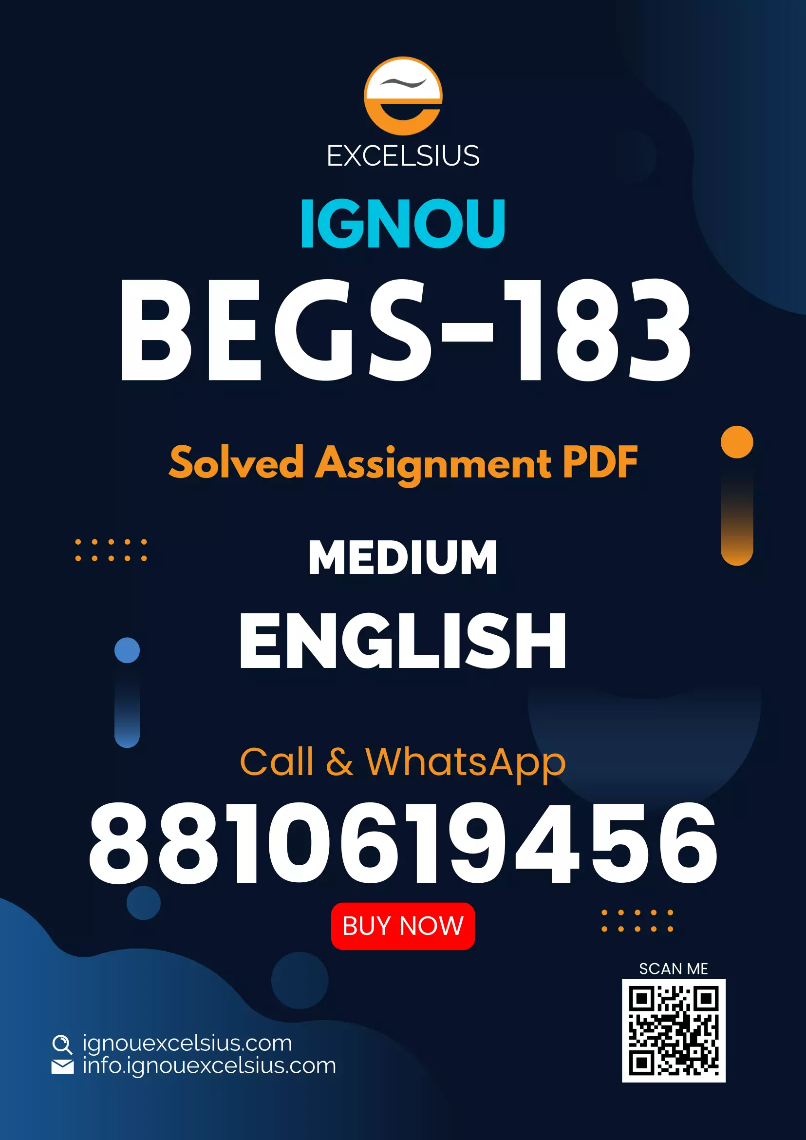 IGNOU BEGS-183 - Writing and Study Skills Latest Solved Assignment-July 2024 - January 2025