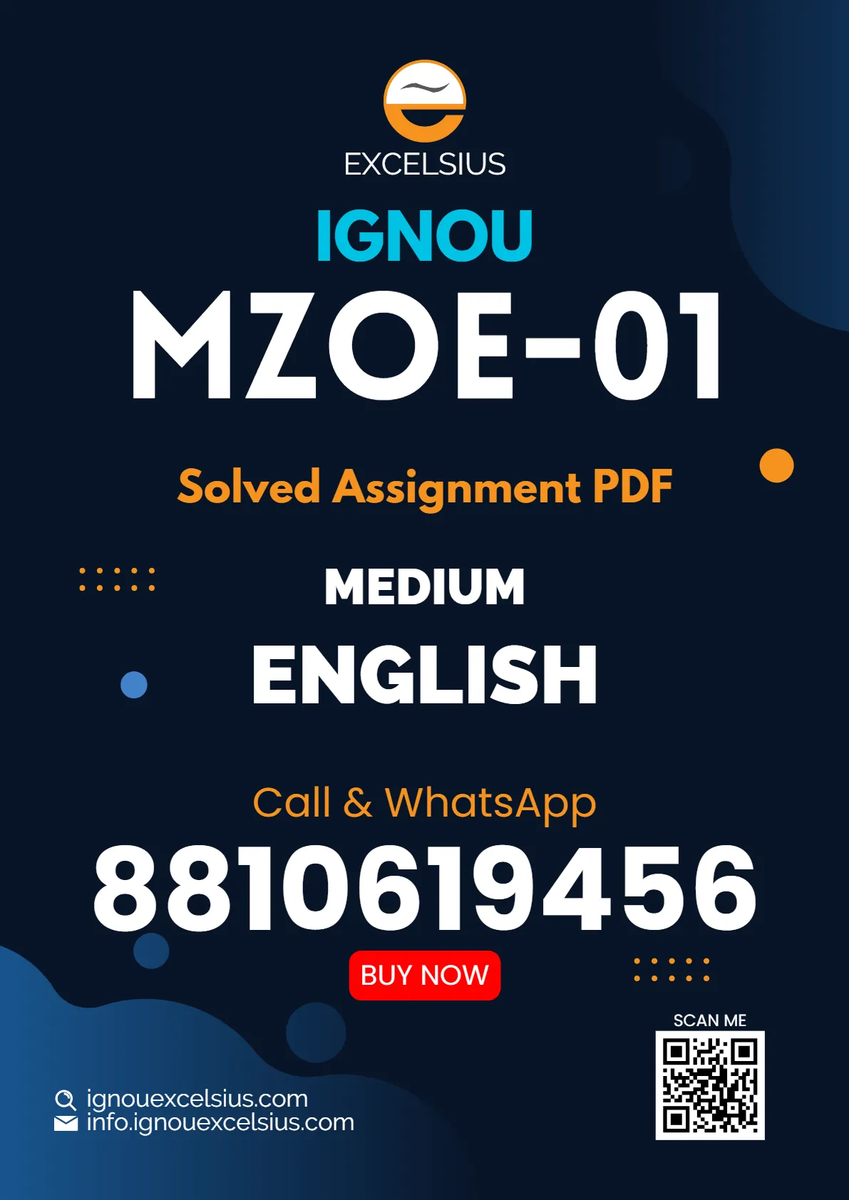 IGNOU MZOE-01 - Parasitology (Elective) Latest Solved Assignment-January 2024 - December 2024