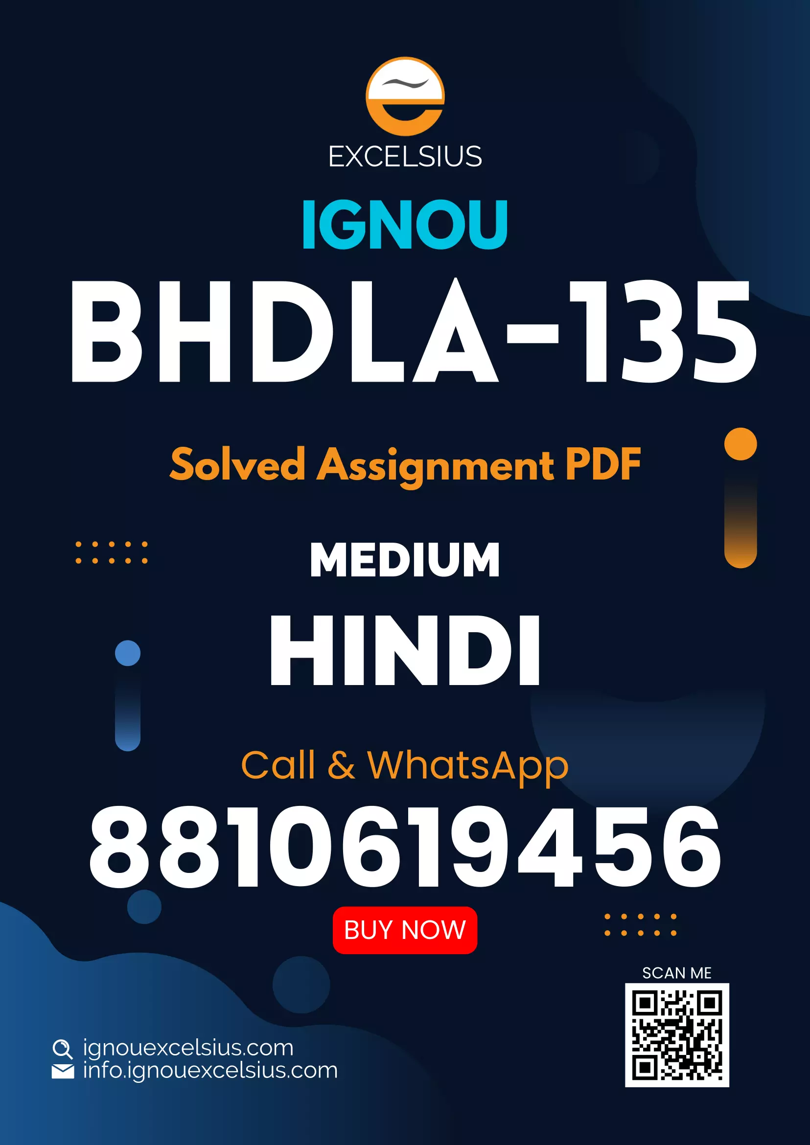 BHDLA-135 - Hindi Bhasha: Vividh Prayog-July 2024 - January 2025