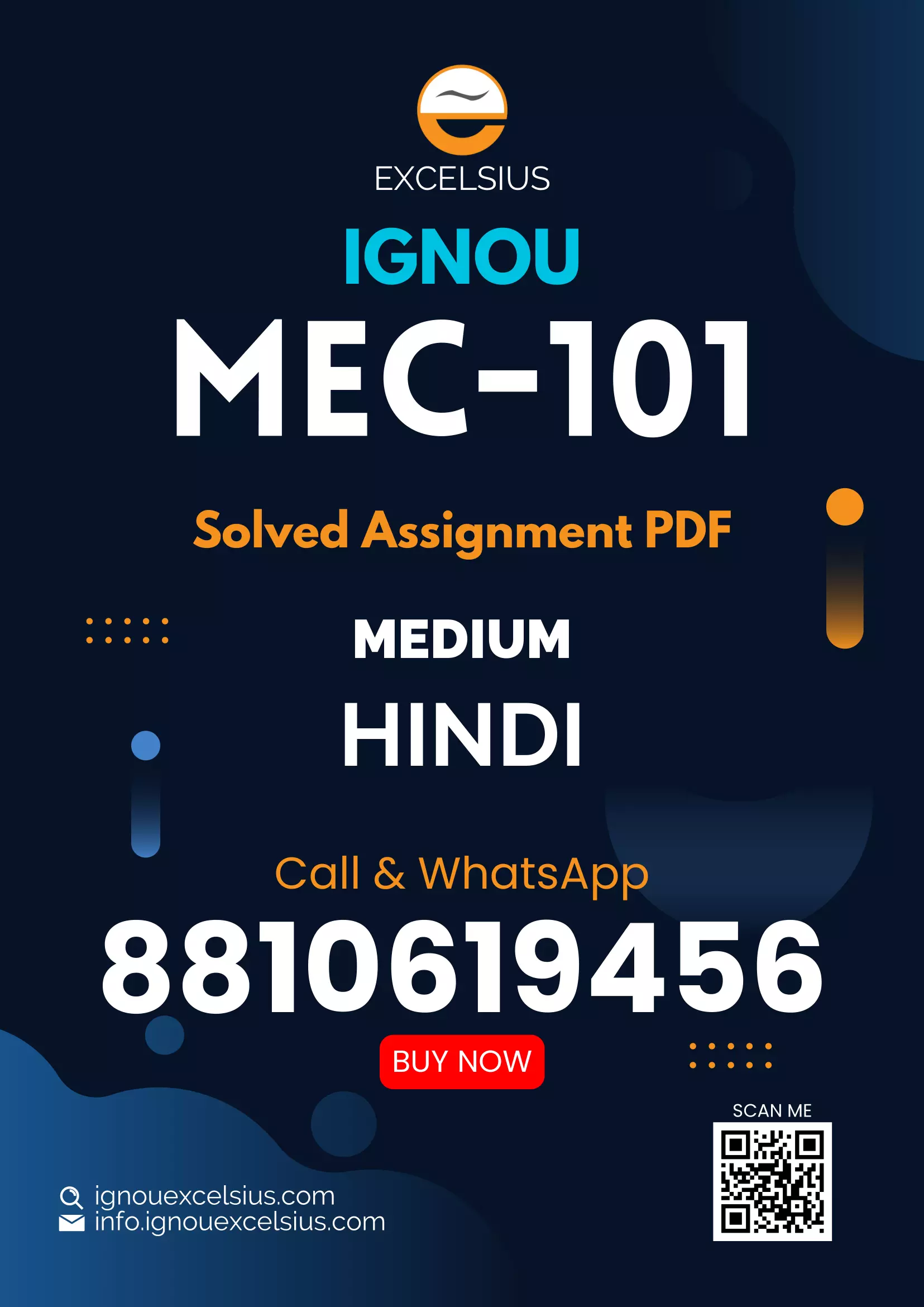 IGNOU MEC-101 - Microeconomic Analysis Latest Solved Assignment-July 2024 - January 2025