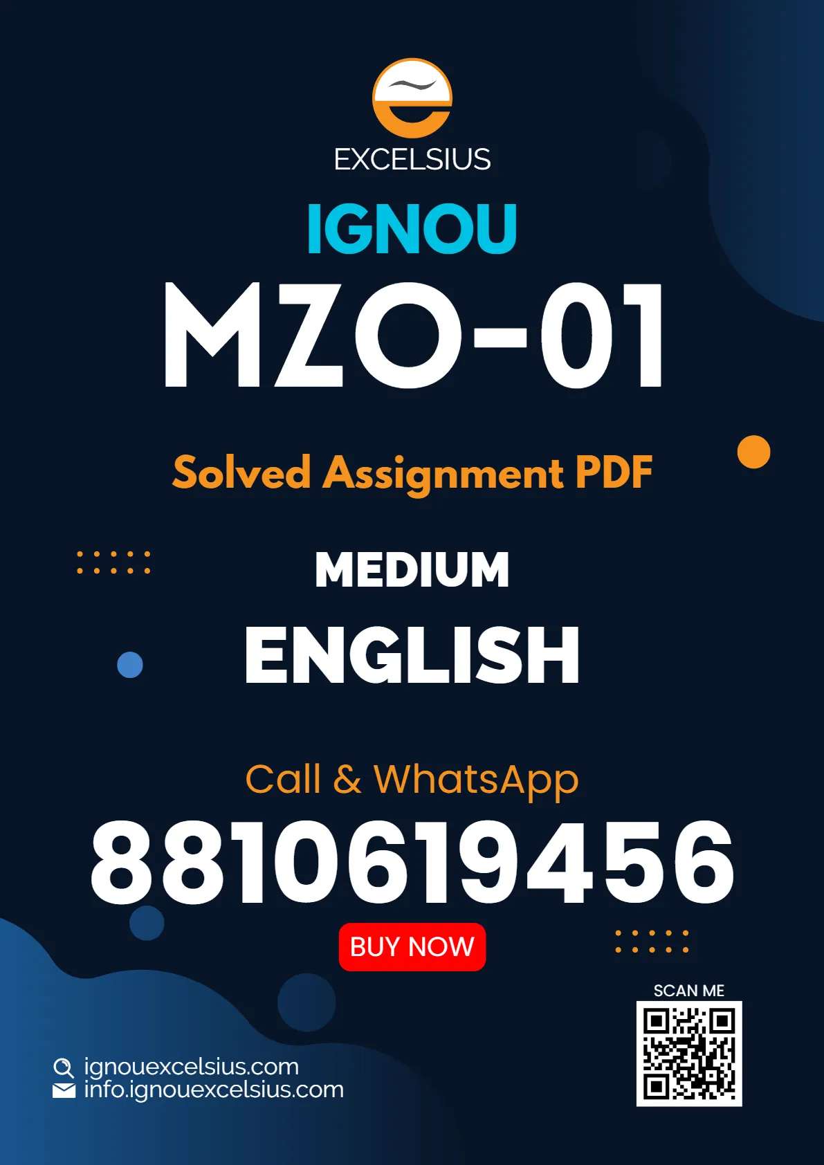 IGNOU MZO-01 - Molecular Cell Biology (Core) Latest Solved Assignment-January 2024 - December 2024