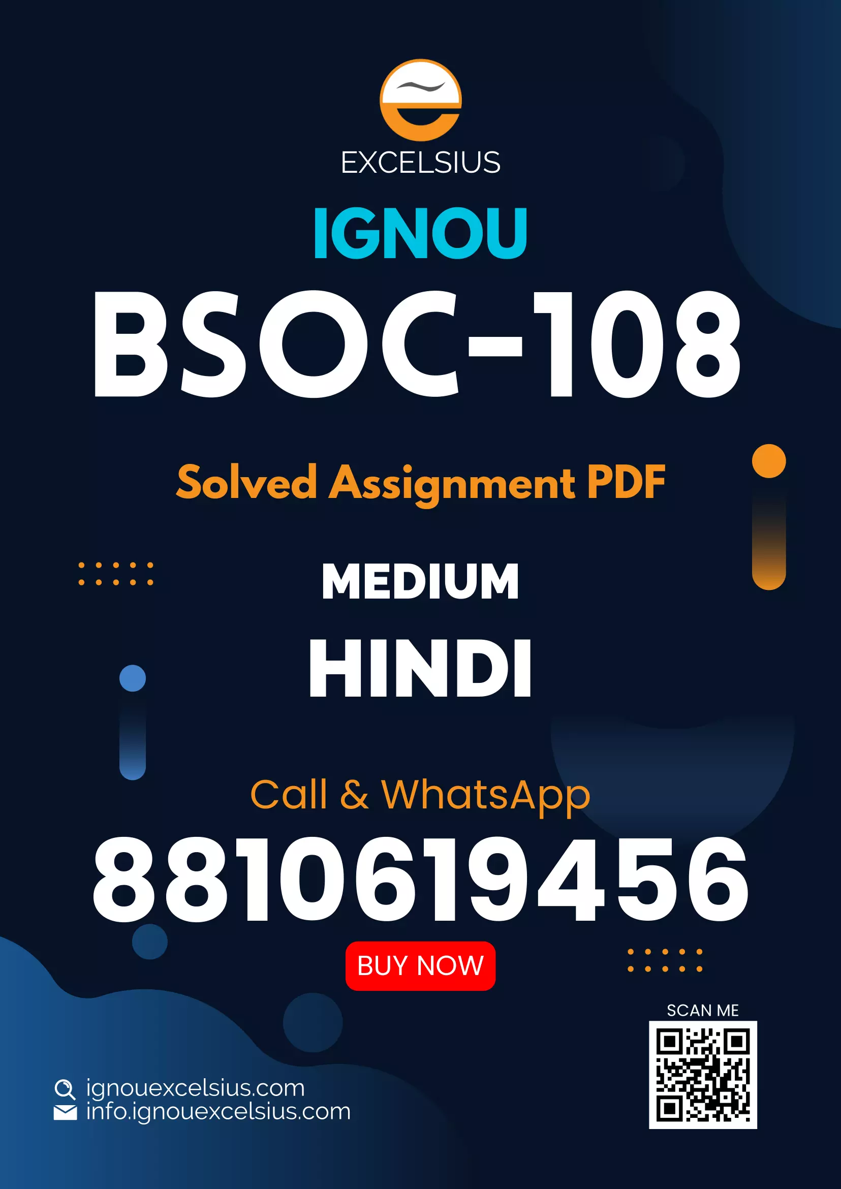 IGNOU BSOC-108 - Economic Sociology, Latest Solved Assignment-July 2024 - January 2025