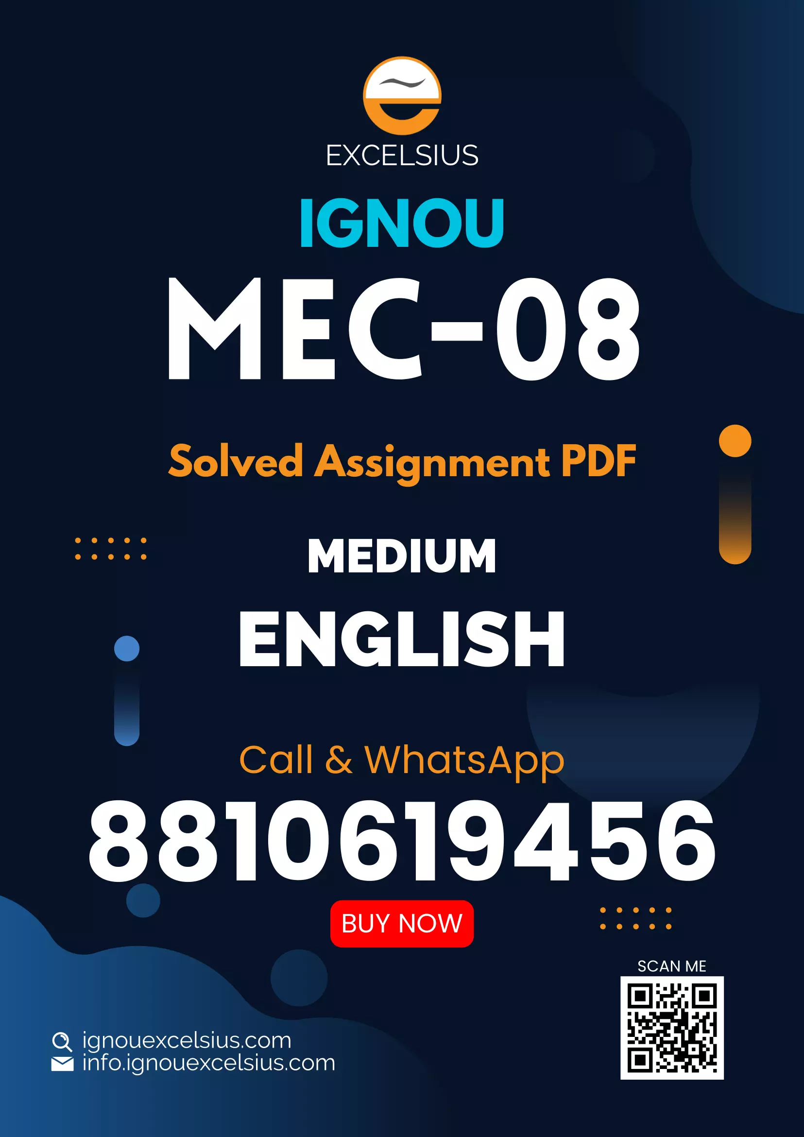 IGNOU MEC-08 - Economics of Social Sector and Environment Latest Solved Assignment-July 2024 - January 2025