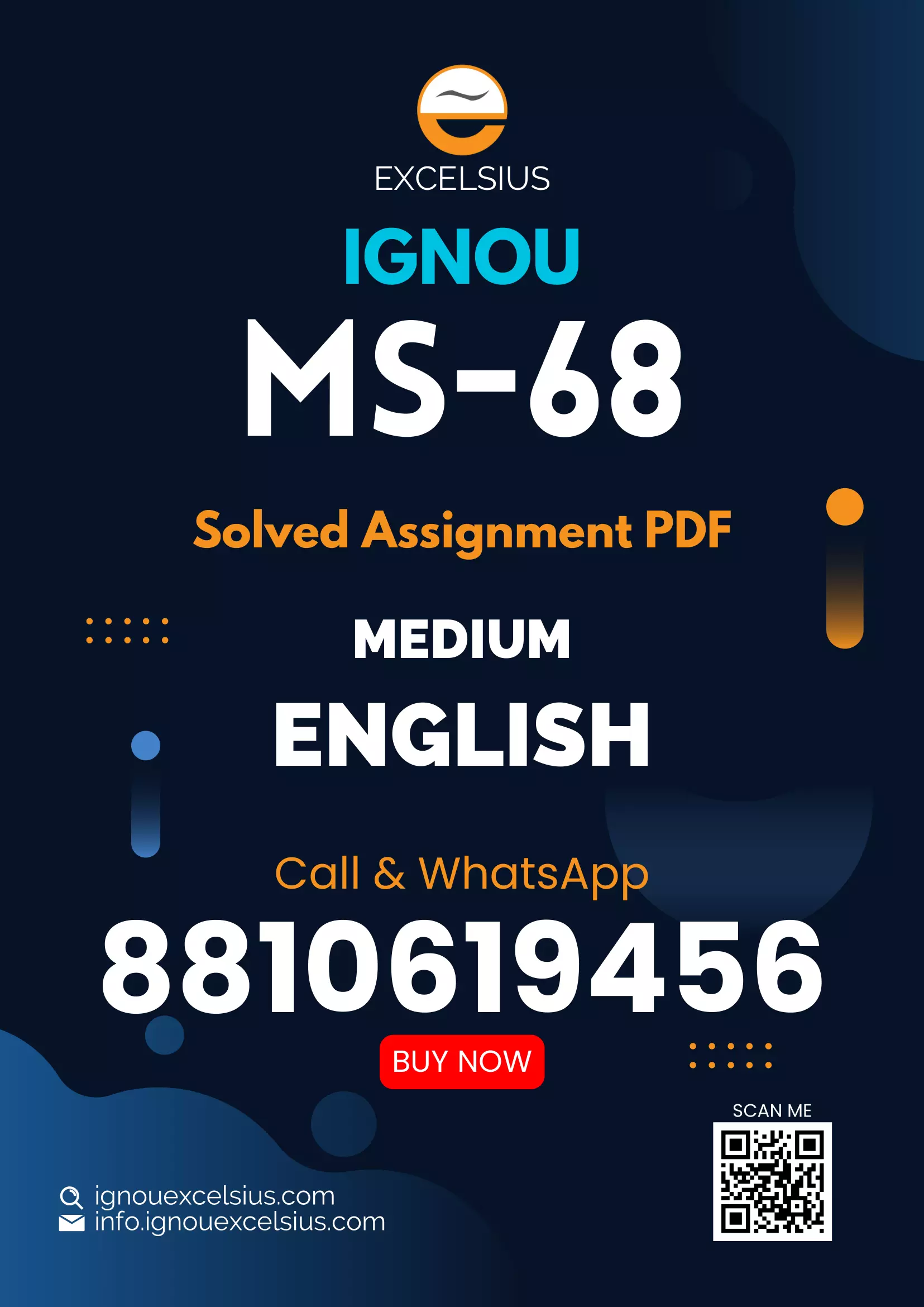 IGNOU MS-68 - Management of Marketing Communication and Advertising Latest Solved Assignment-July 2024 - January 2025