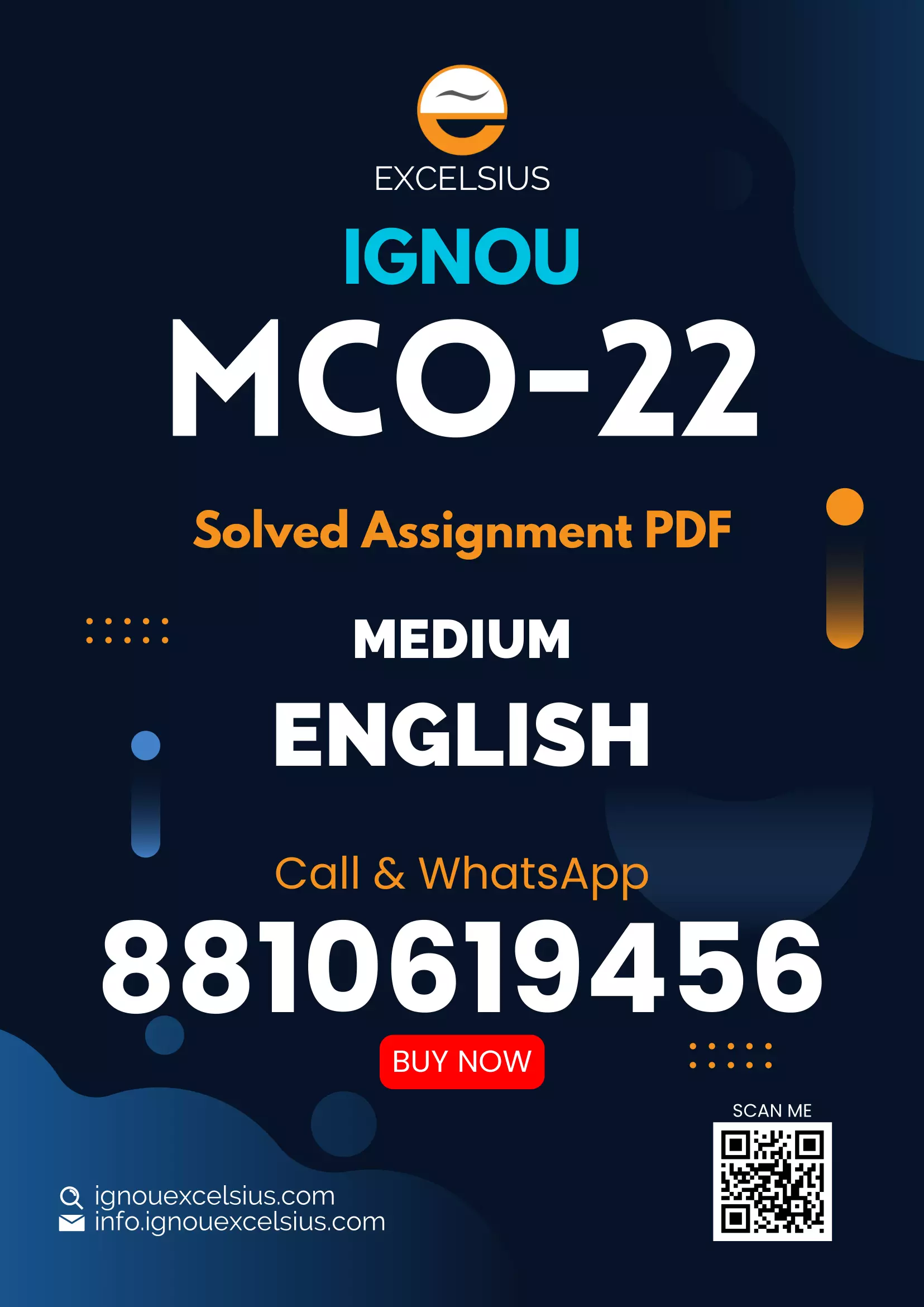 IGNOU MCO-22 - Quantitative Analysis & Managerial Application  Latest Solved Assignment-July 2024 - January 2025