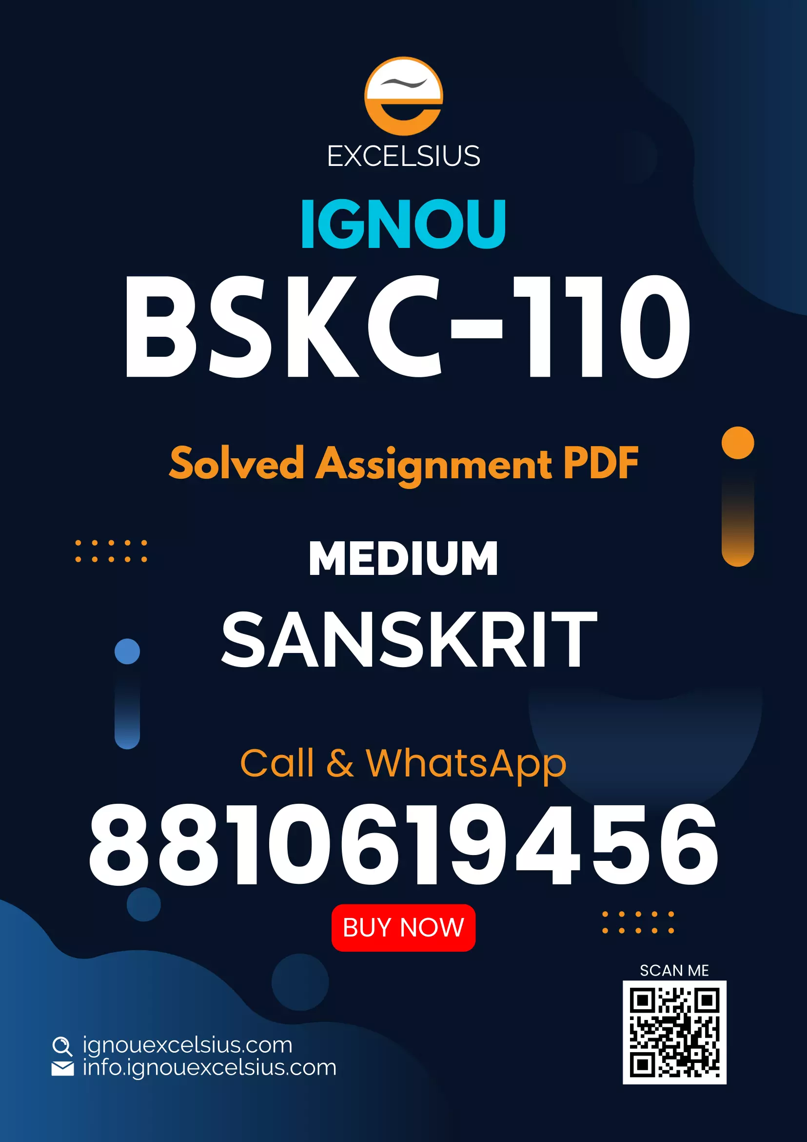 BSKC-110 - Sanskrit Sahitya aur Vishwa Sahitya-July 2024 - January 2025