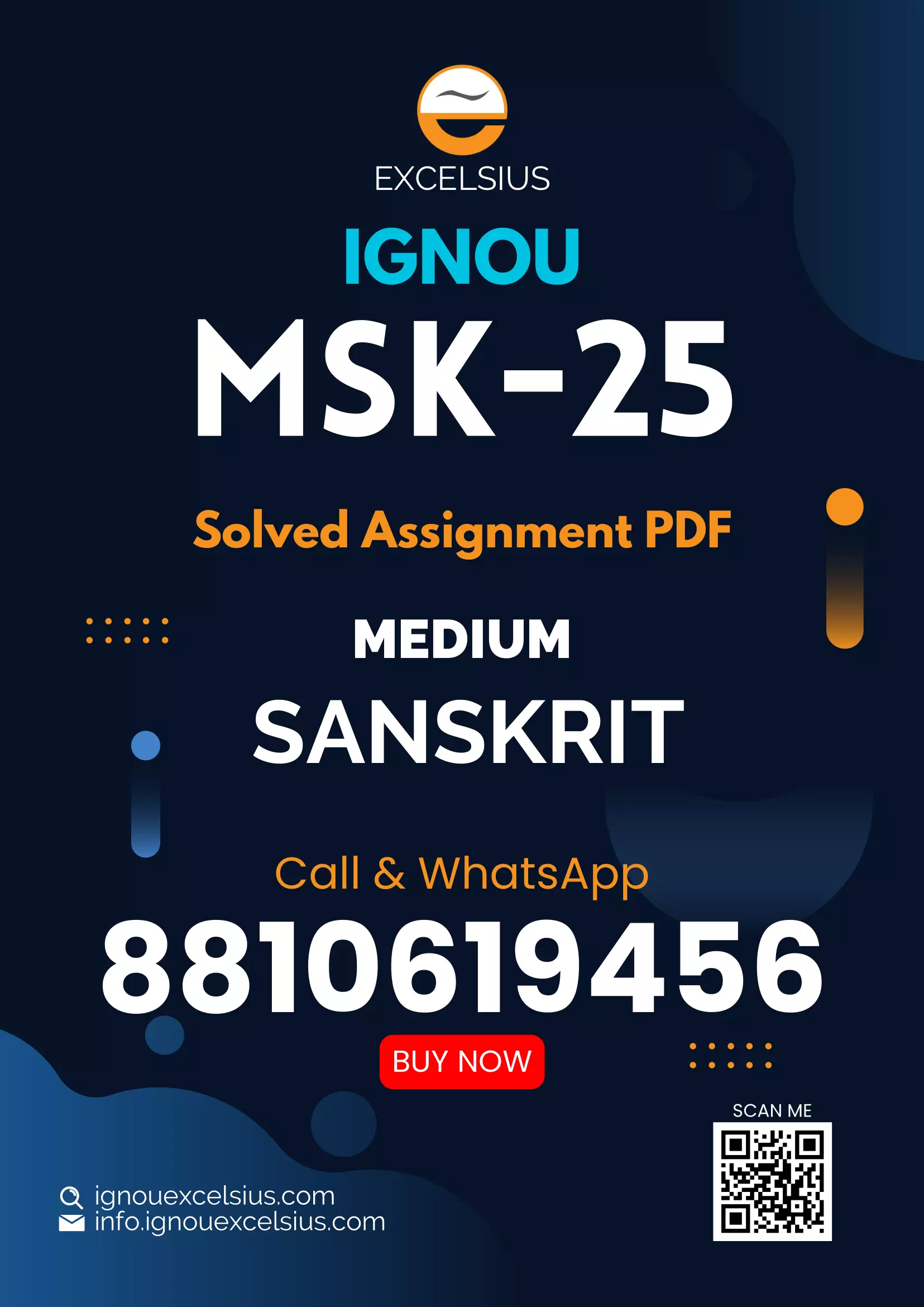 MSK-25 - Laukik Sanskrit Sahitya Mein Vigyan-July 2024 - January 2025