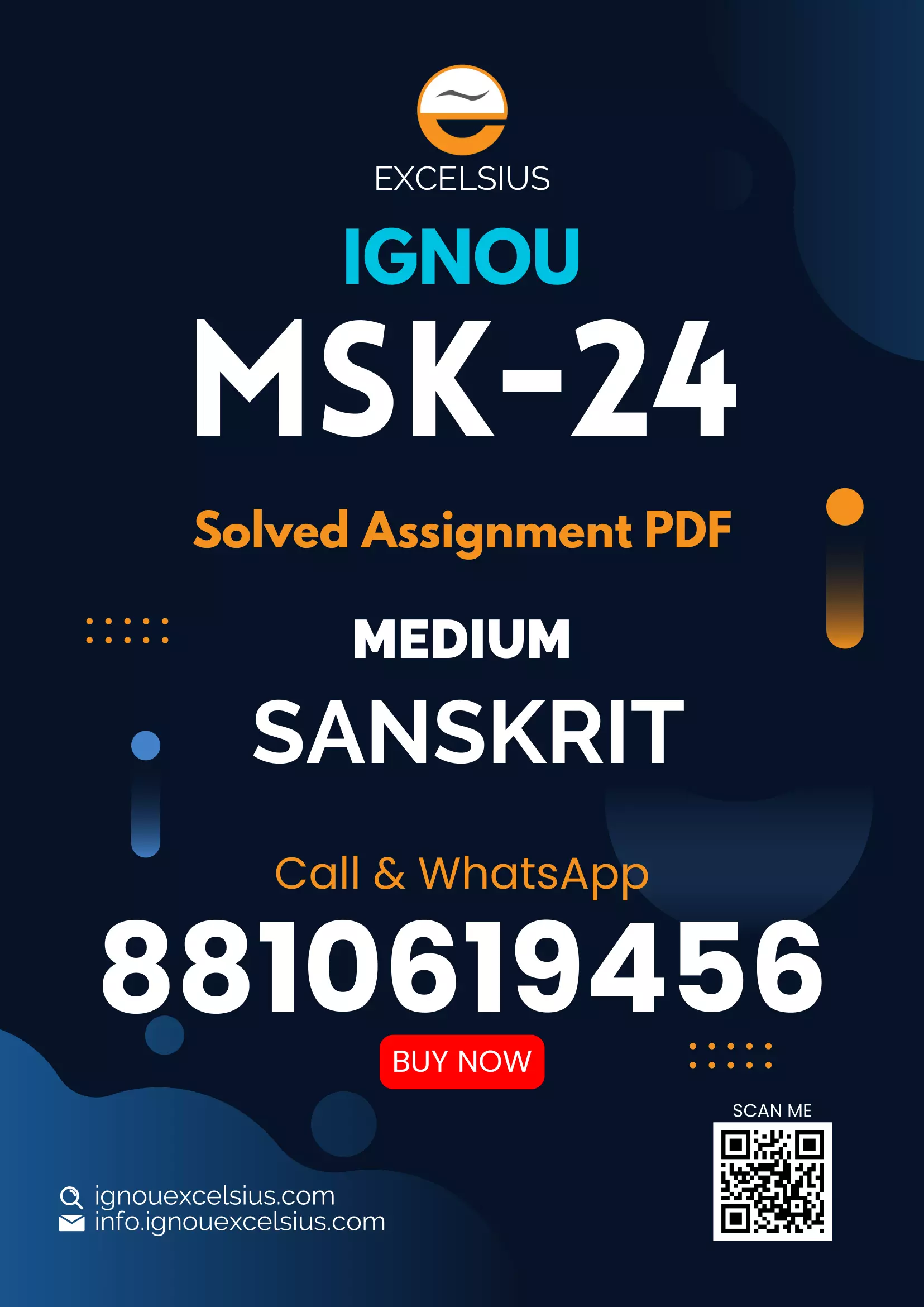 MSK-24 - Sanskrit Abhiyantriki Krishi Vigyan evam Paryavaran Vigyan-July 2024 - January 2025