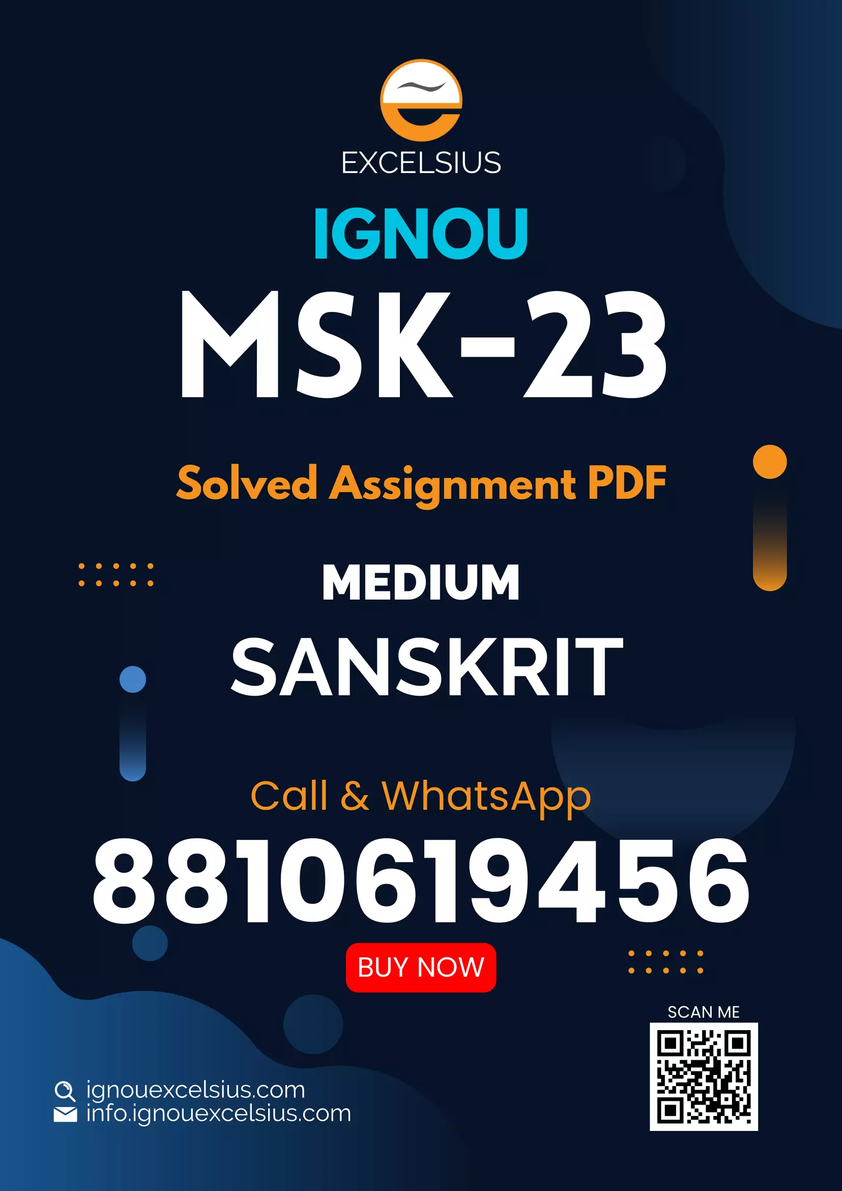 MSK-23 - Sanskrit me Rasayan, Dhatu, Chikitsa evam vanaspati Vigyan ka Prayogik-July 2024 - January 2025