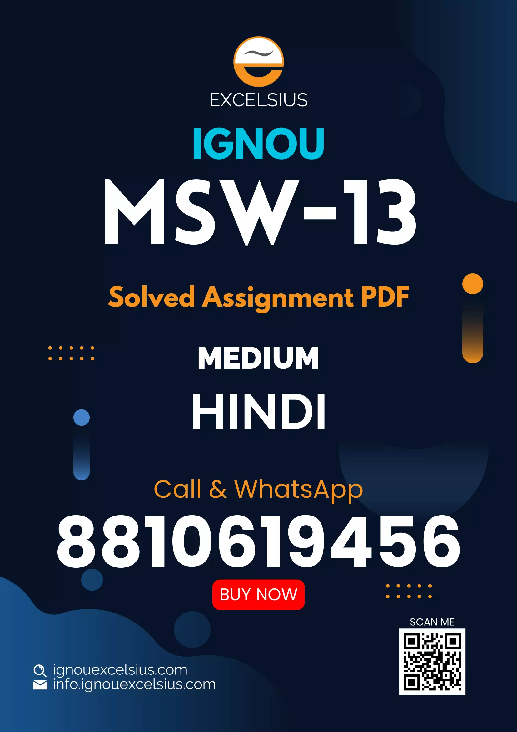 MSW-13 - Introduction to Psychological Basis of Counselling-July 2023 - January 2024