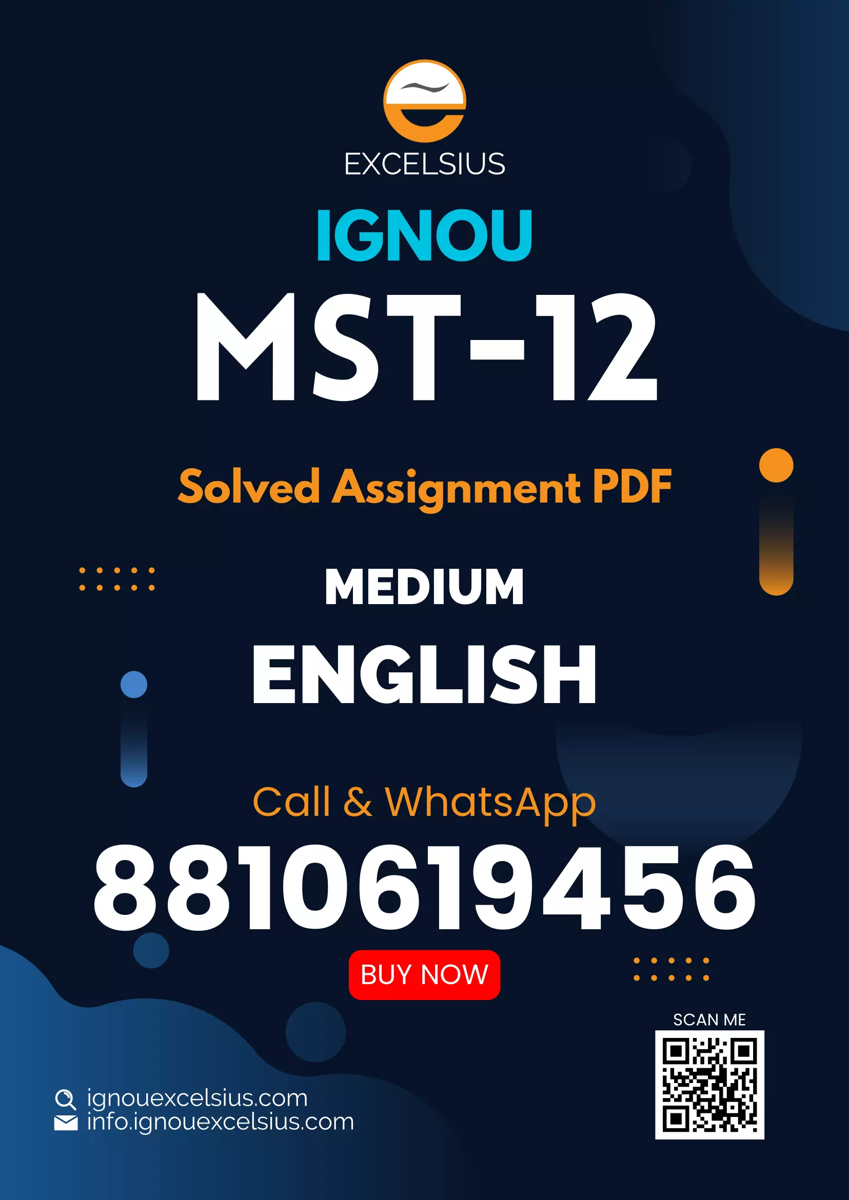 MST-12 - Probability and Probability Distributions-June 2024 - June 2025