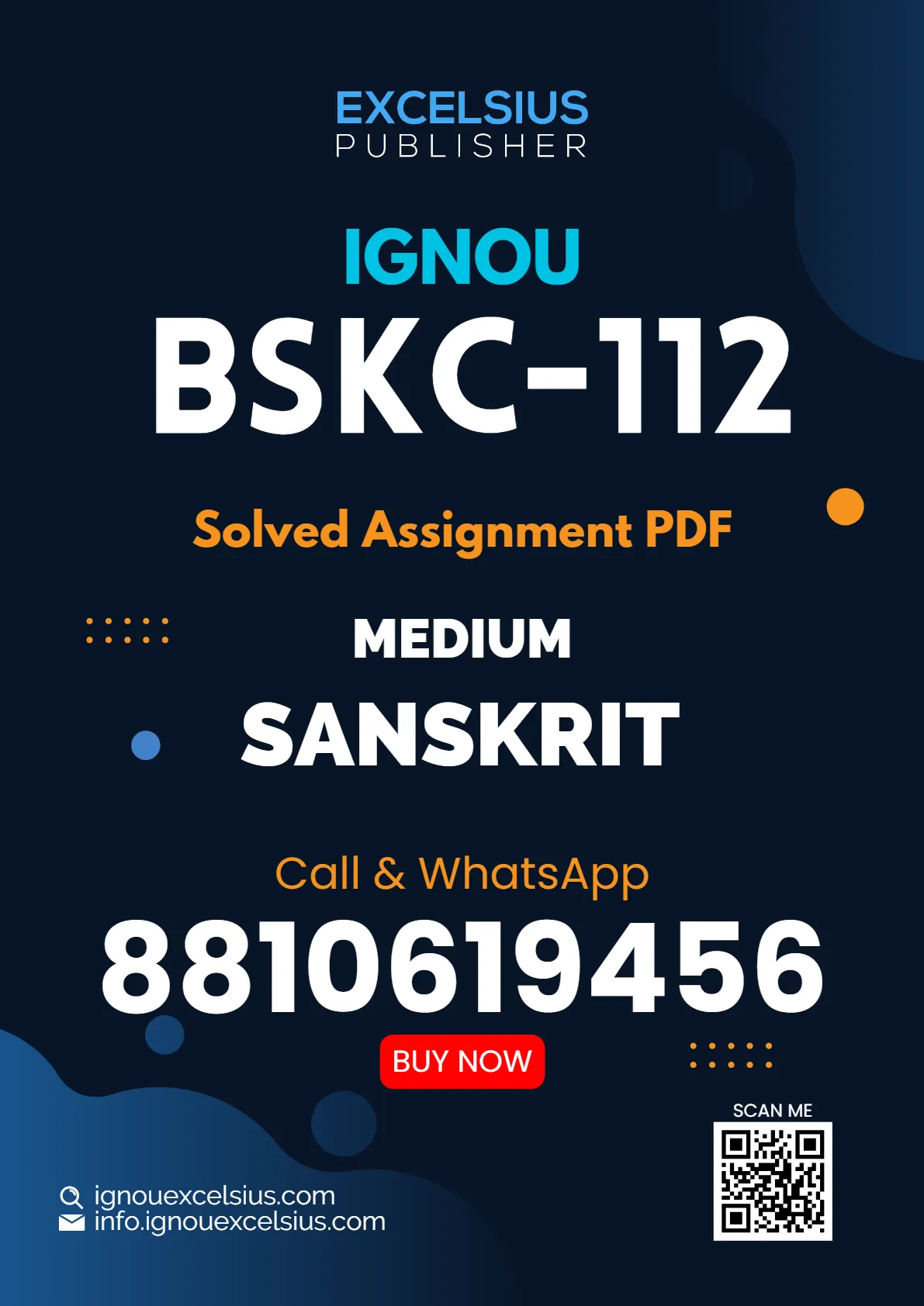 BSKC-112 - Sanskrit Vyakaran-January 2024 - July 2024