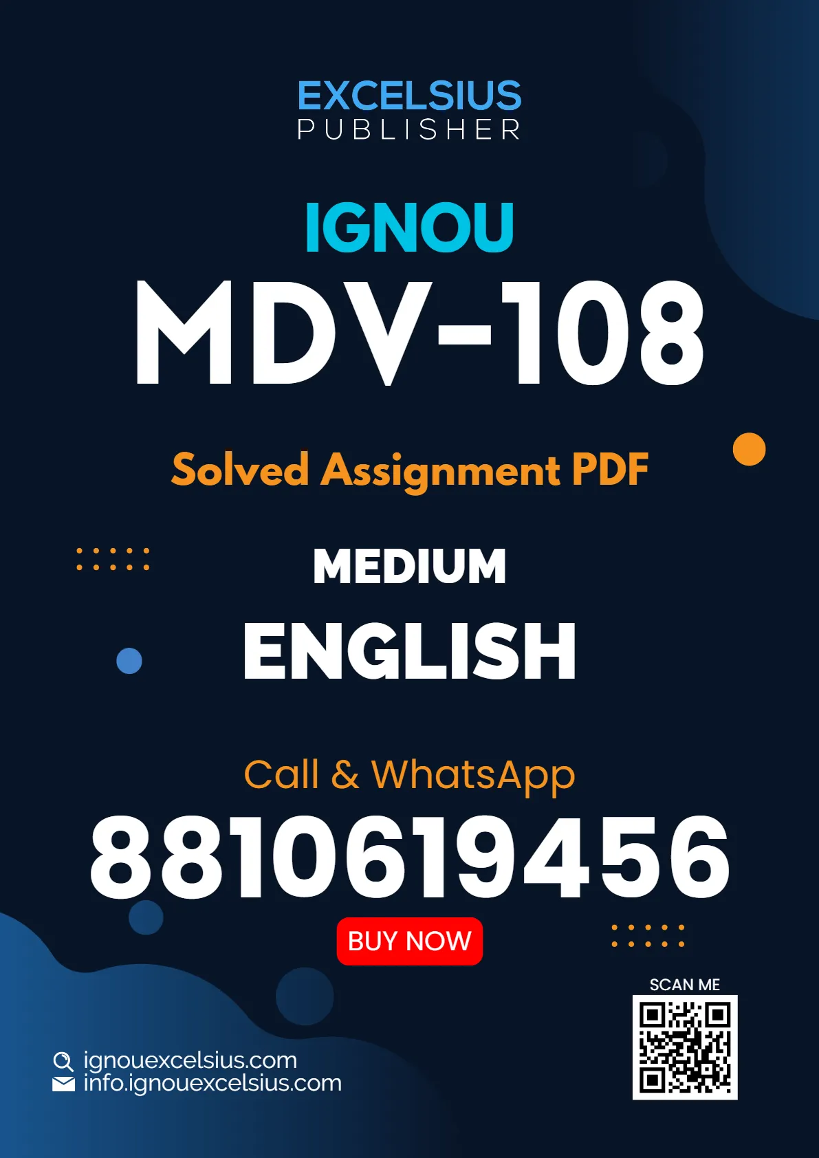 MDV-108 - Development Communication and Extension-July 2024 - January 2025